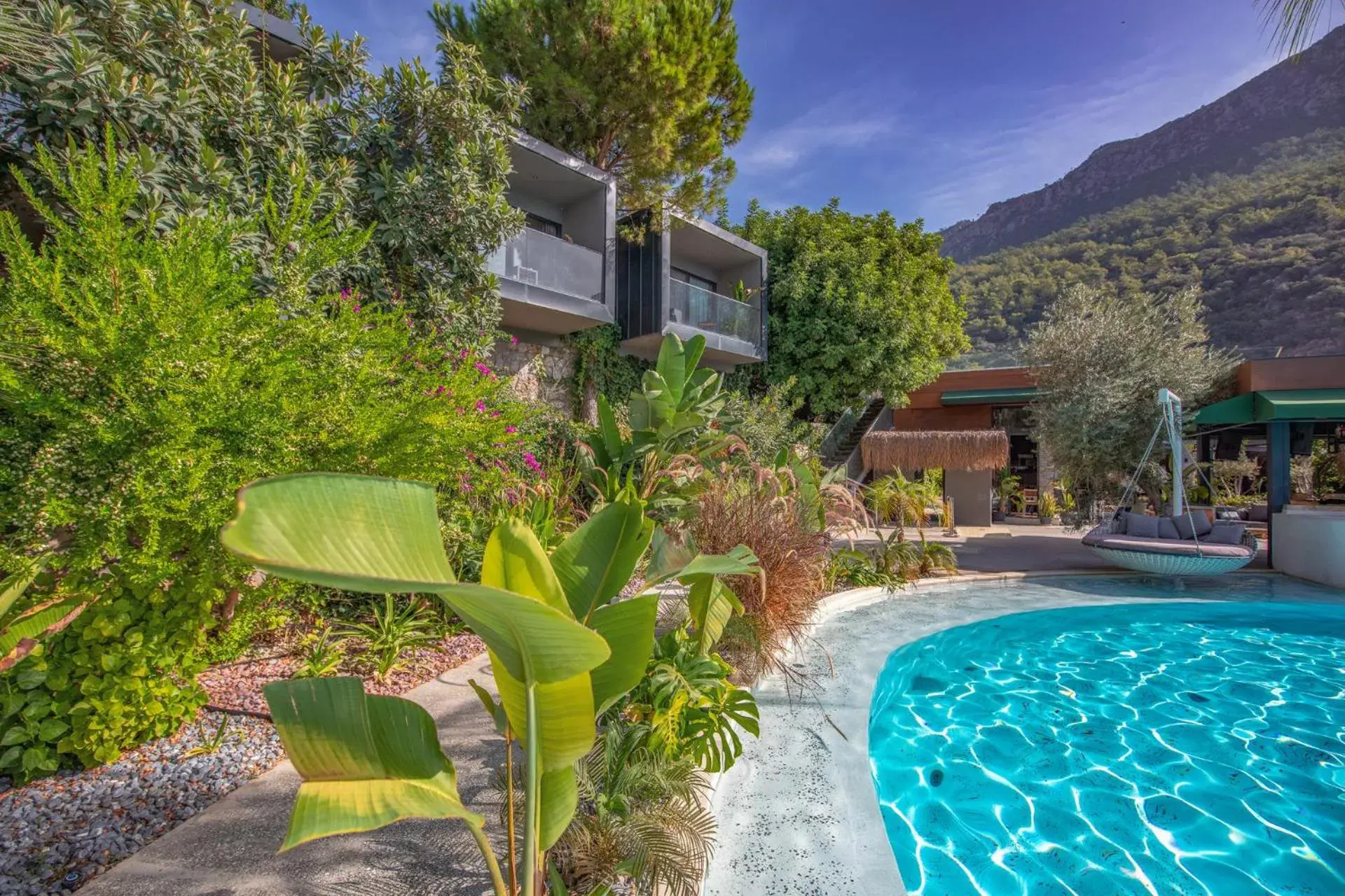 Patio, Swimming Pool in Morina Deluxe Hotel