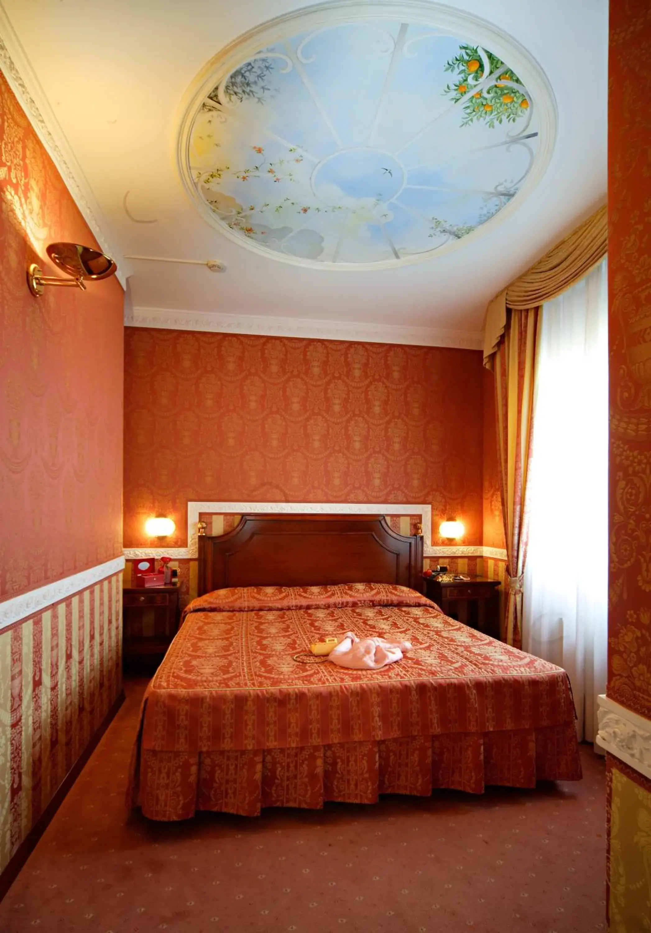 Bed in Hotel Mozart