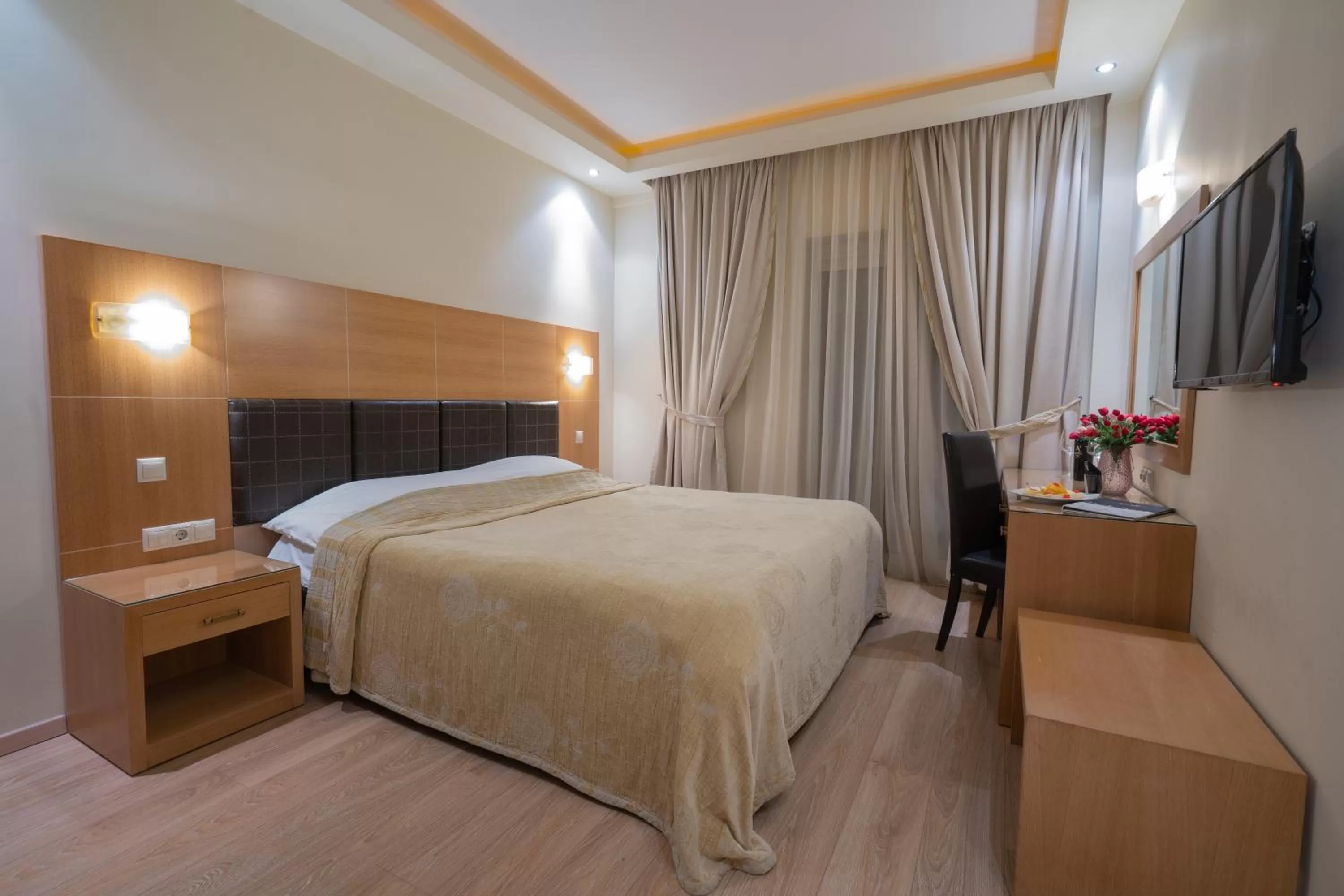 Bed in Pantelidis Hotel & Spa