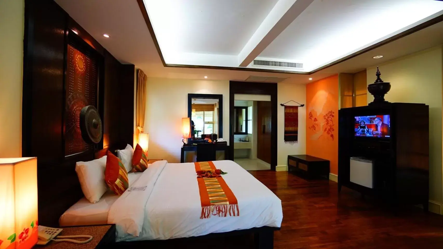 Bed in Baan Khaolak Beach Resort - SHA Plus