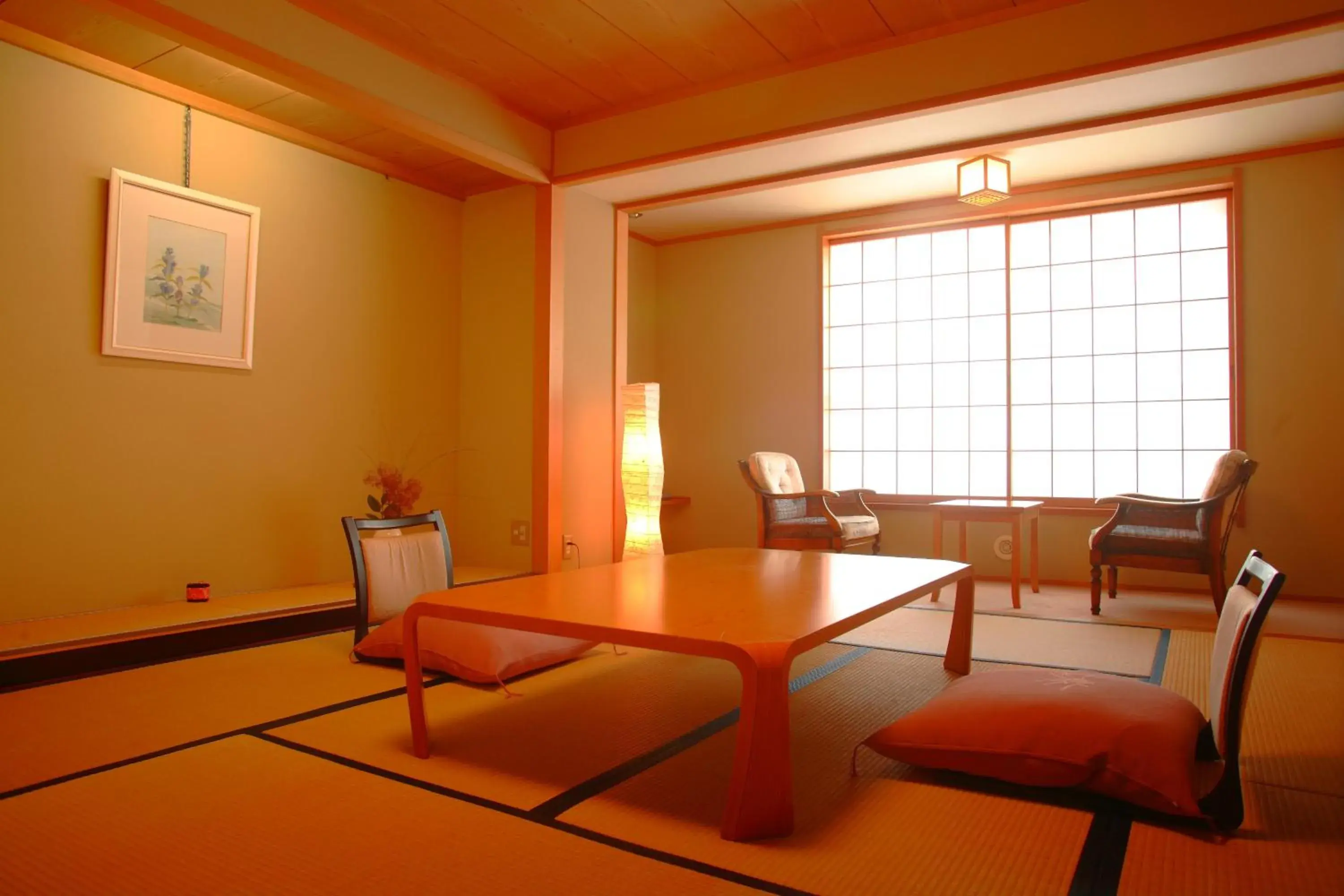 Living room, Dining Area in Shibu Onsen Sakaeya