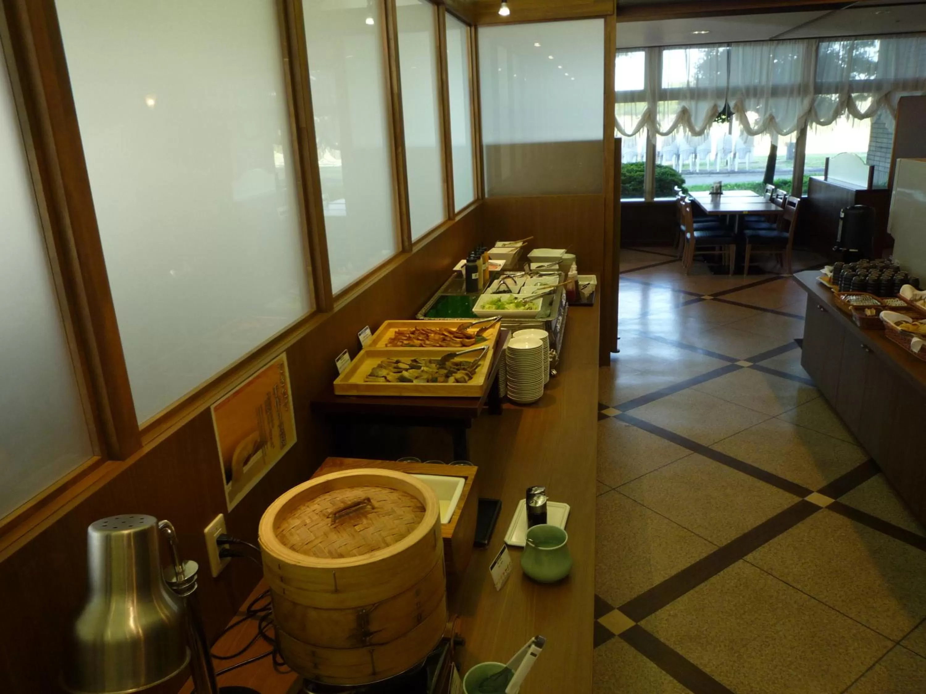 Buffet breakfast in Route Inn Grantia Komatsu Airport