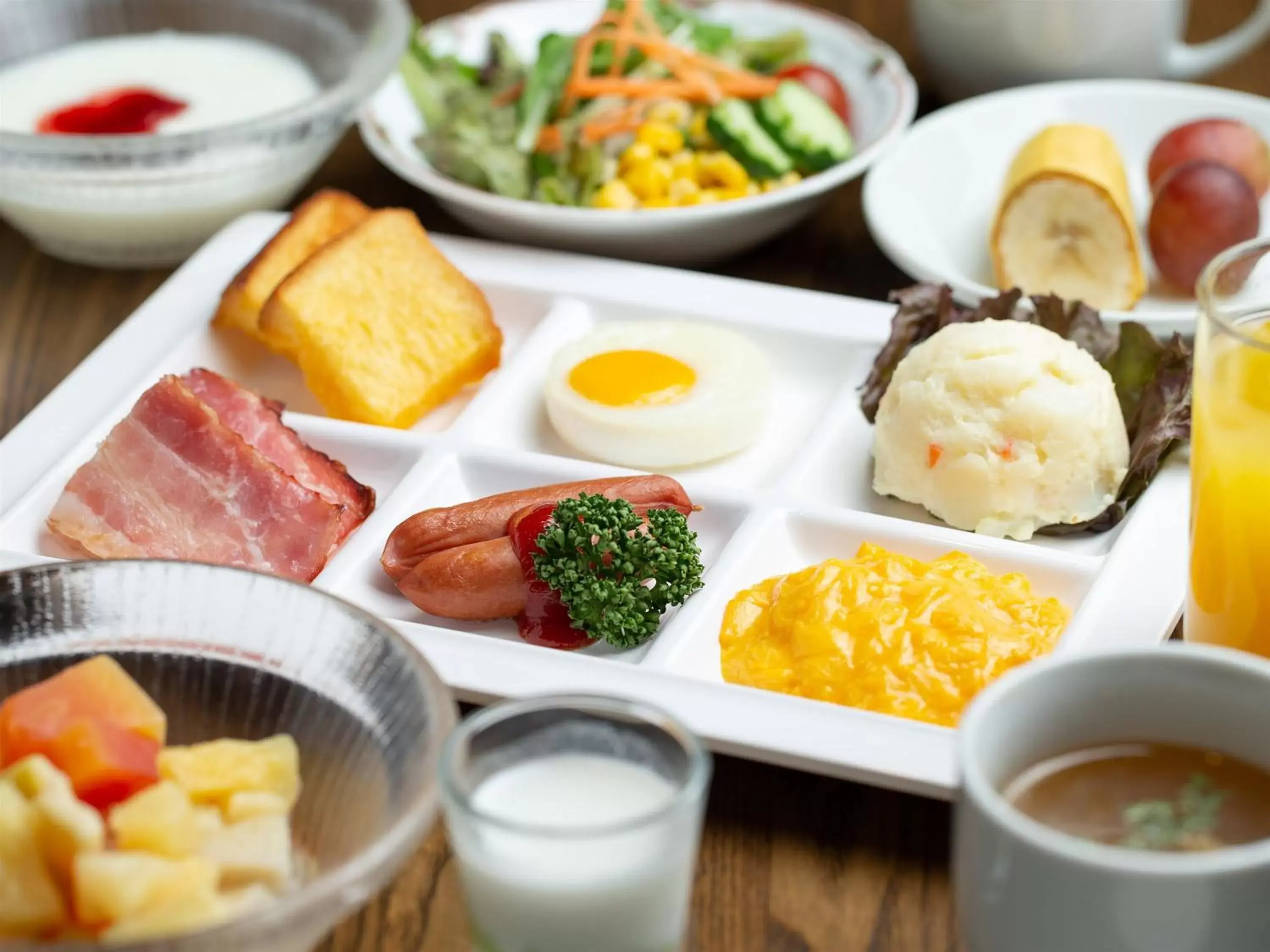 Buffet breakfast in APA Hotel Sendai-eki Itsutsubashi