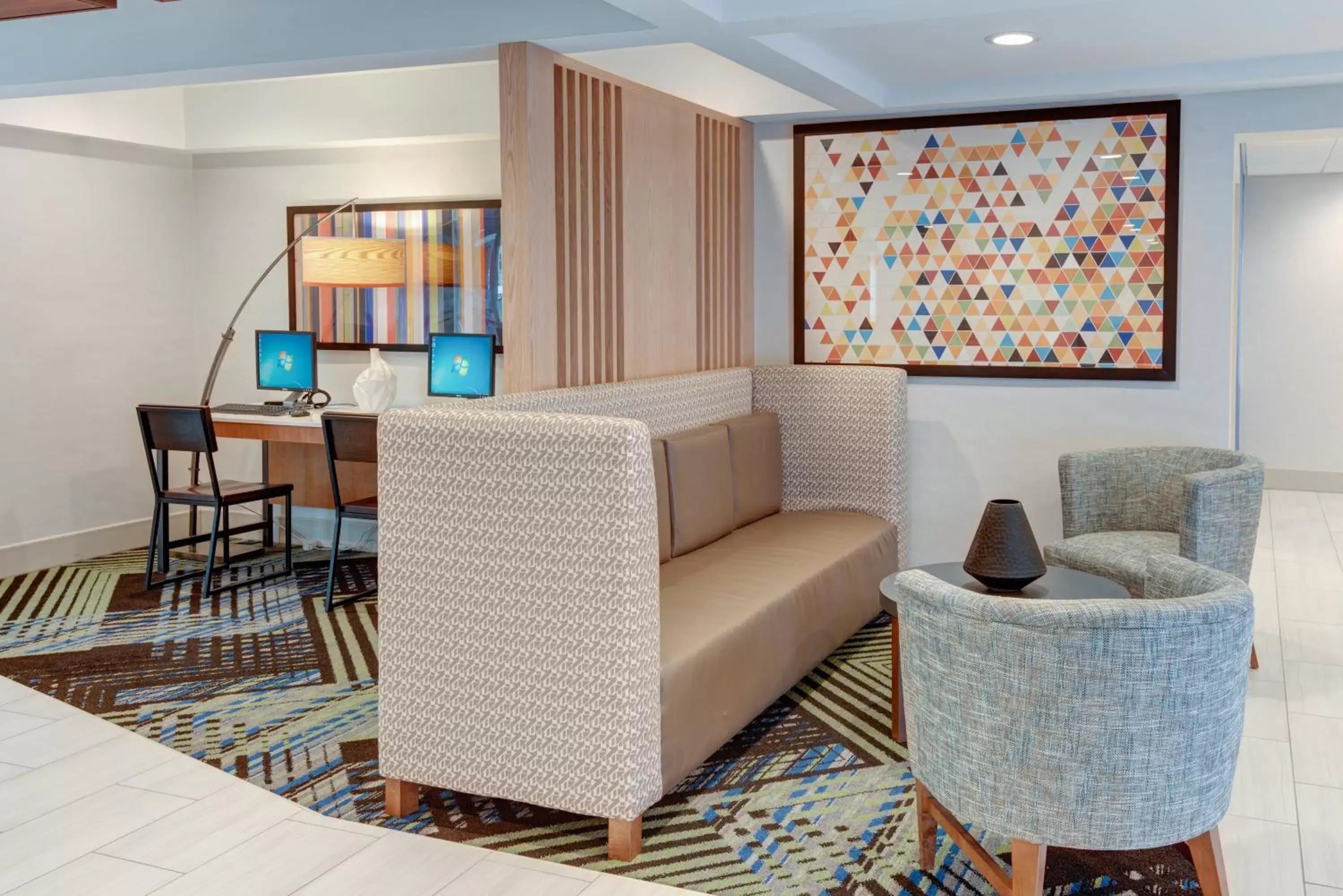 Property building, Seating Area in Holiday Inn Express & Suites West Long Branch - Eatontown, an IHG Hotel