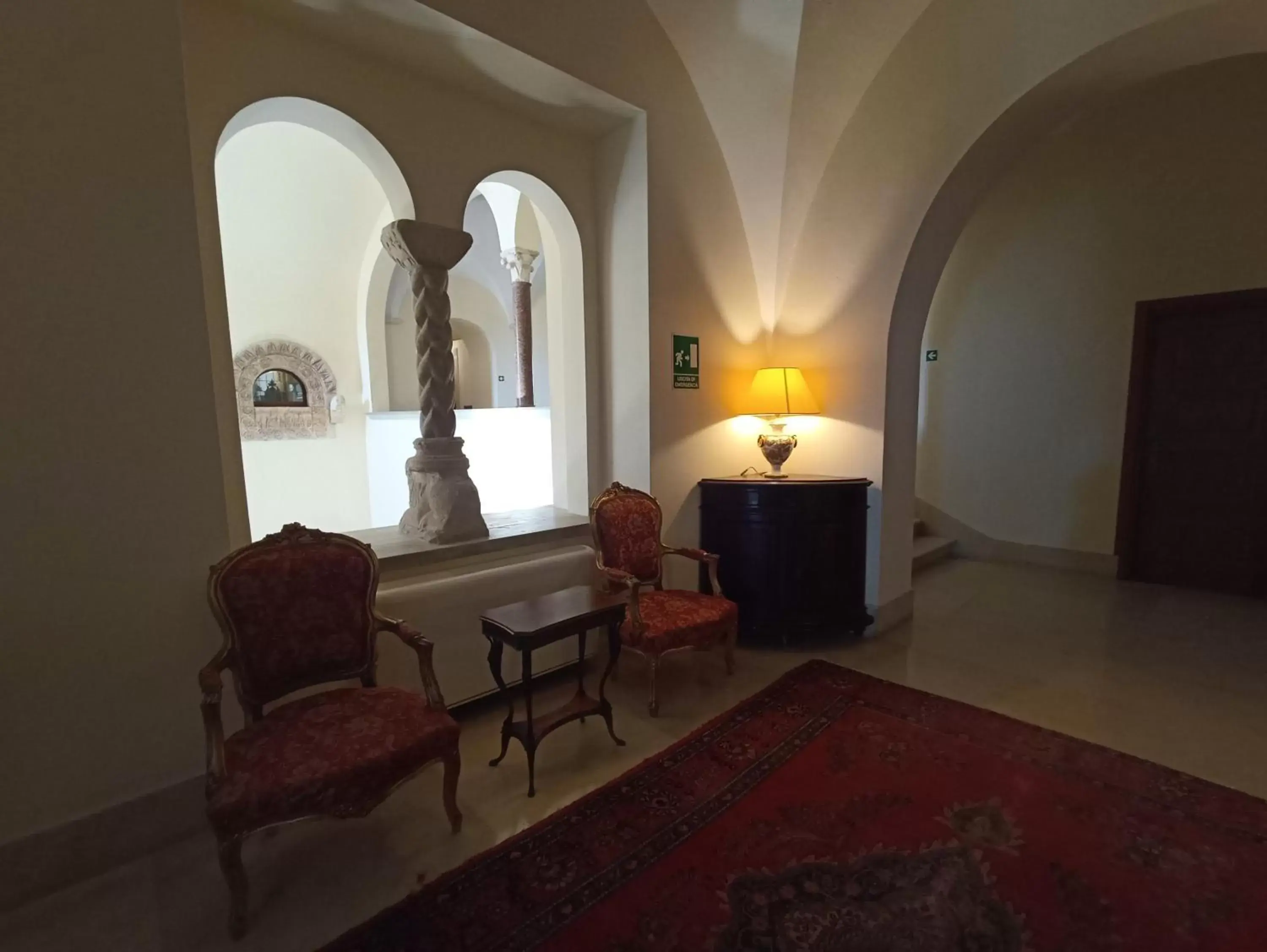 Decorative detail, Seating Area in Grand Hotel Dei Castelli