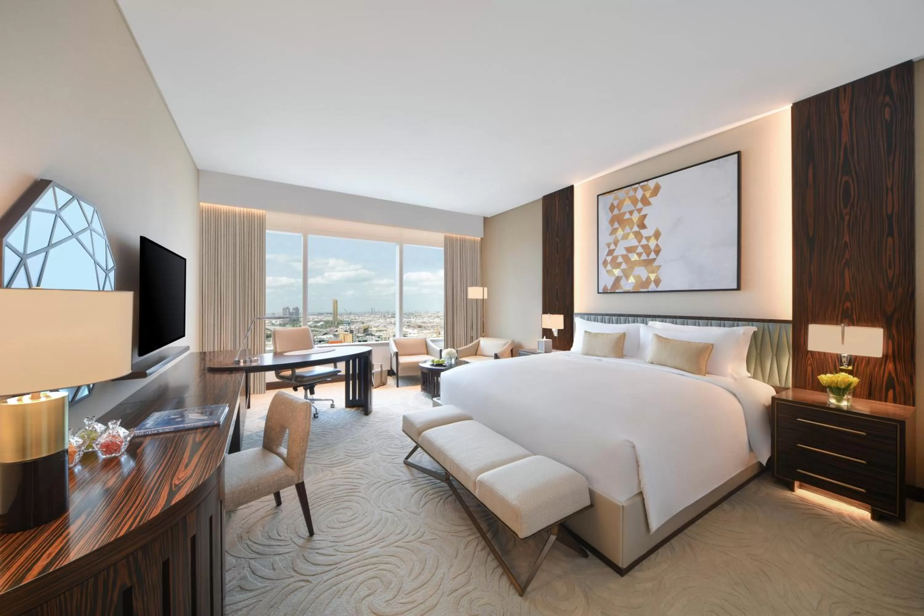 Bedroom, Bed in Sofitel Dubai The Obelisk