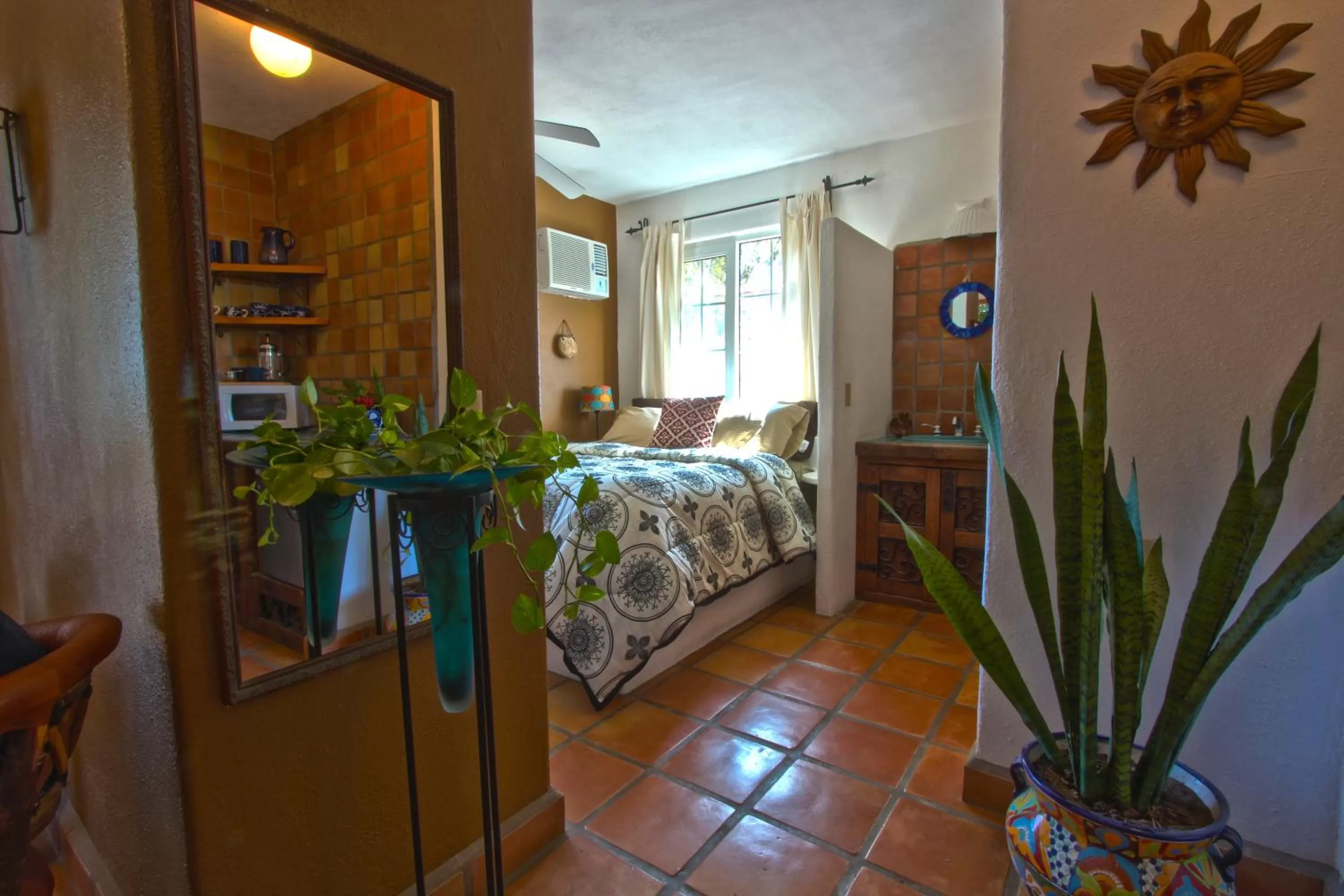 Bed in The Bungalows Hotel