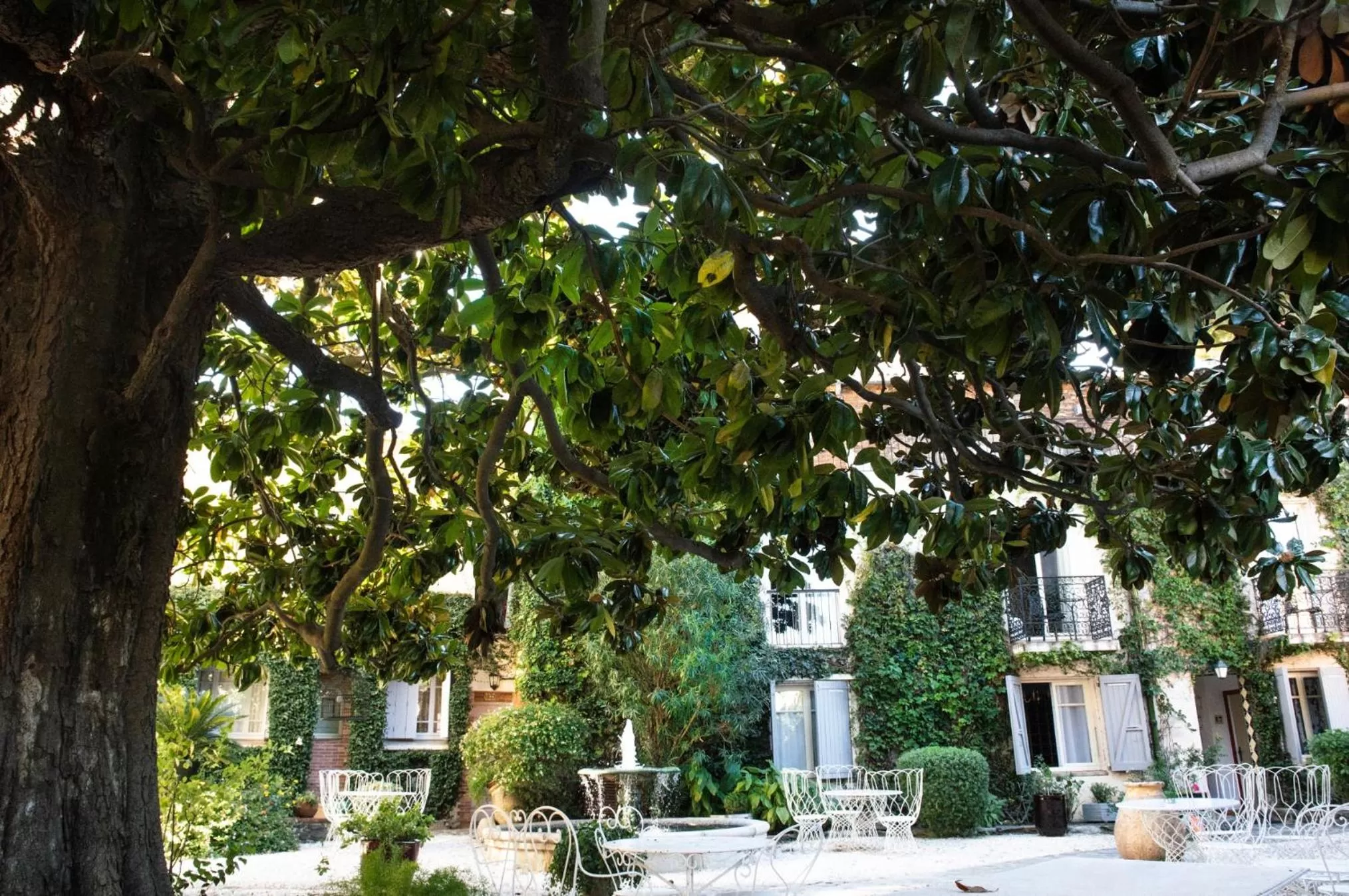 Patio in Hôtel La Casa Pairal
