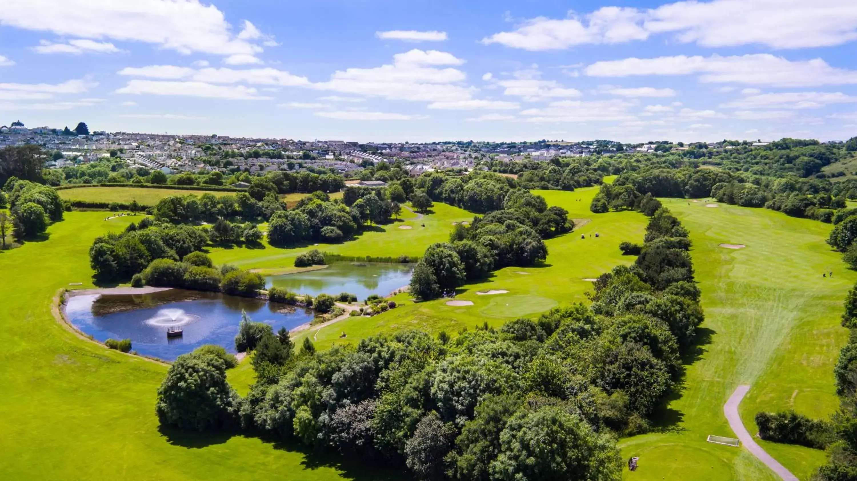 Golfcourse, Bird's-eye View in China Fleet Country Club