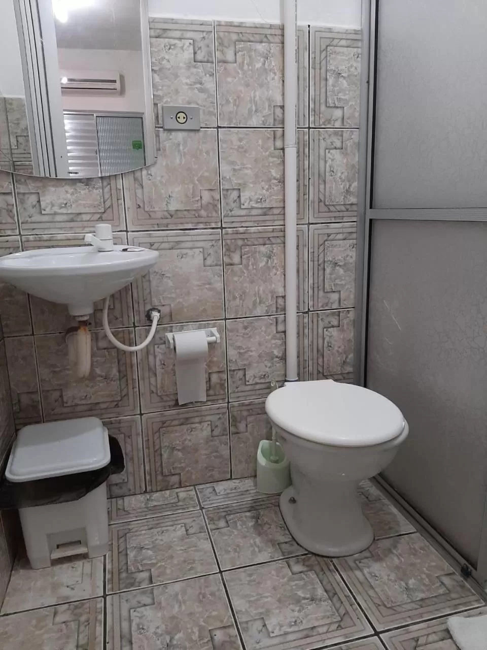 Bathroom in Pousada Canoas