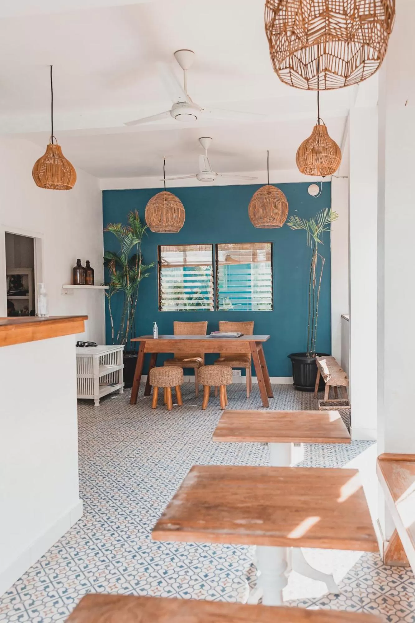 Dining area in The Shacks at Sandy Bay