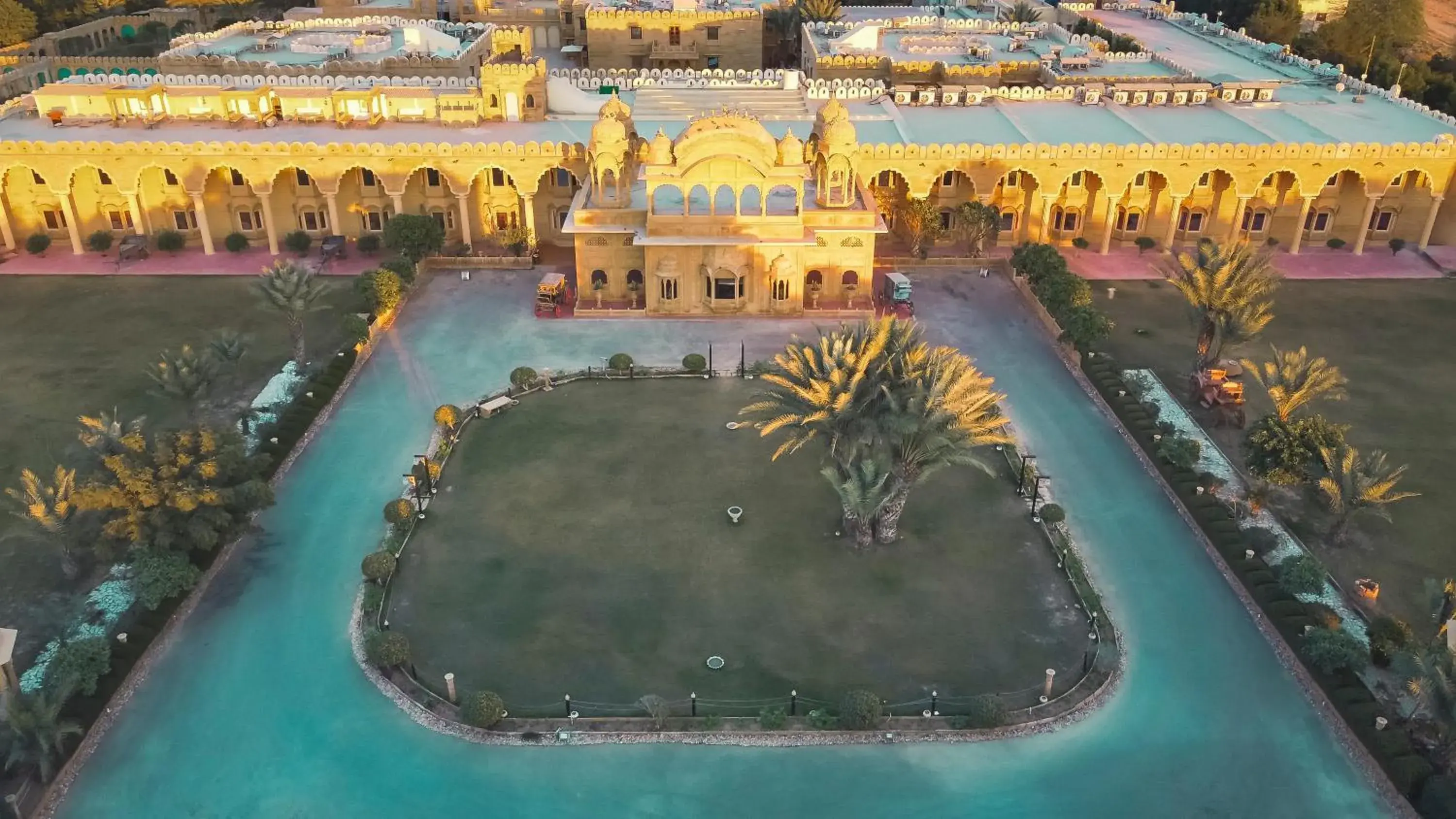 Bird's eye view in Fort Rajwada