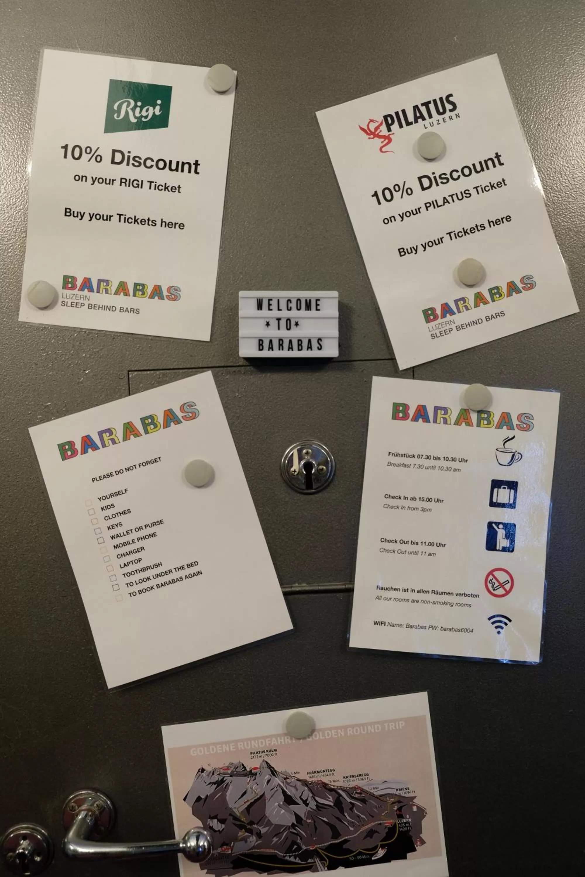 Lobby or reception in Barabas Luzern