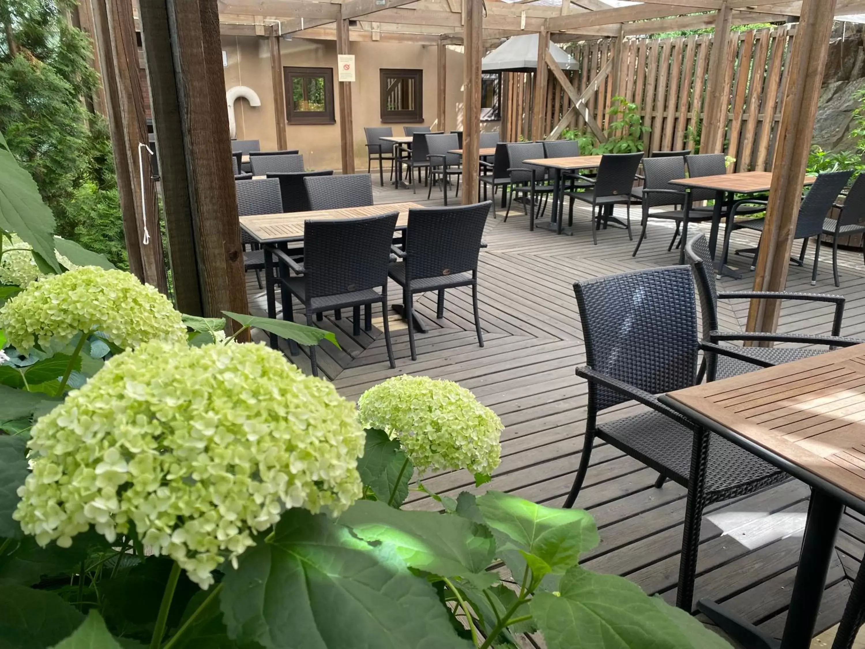 Balcony/Terrace, Restaurant/Places to Eat in ProfilHotels Nacka