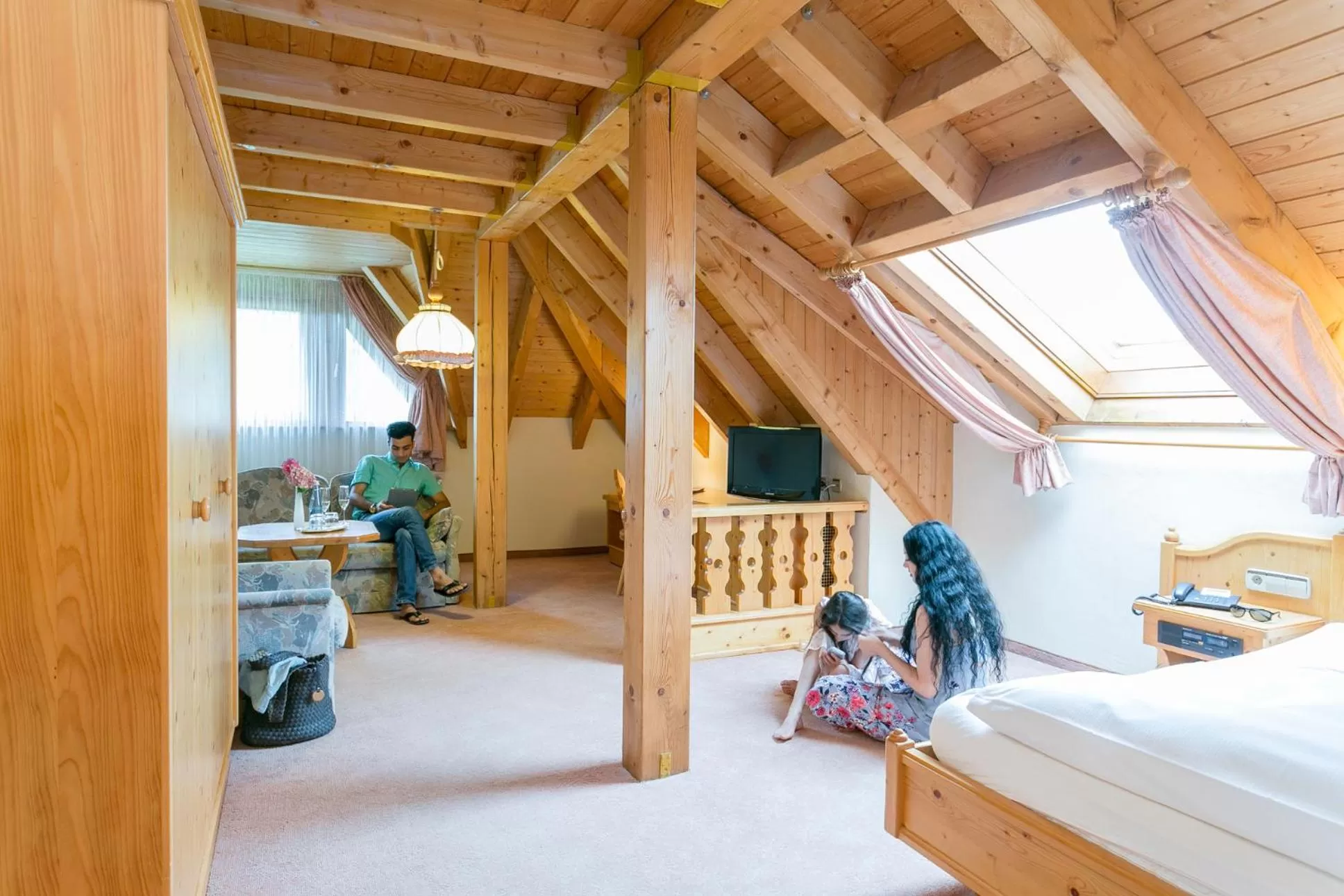 Seating area, Bed in IMbery Hotel & Restaurant Hinterzarten