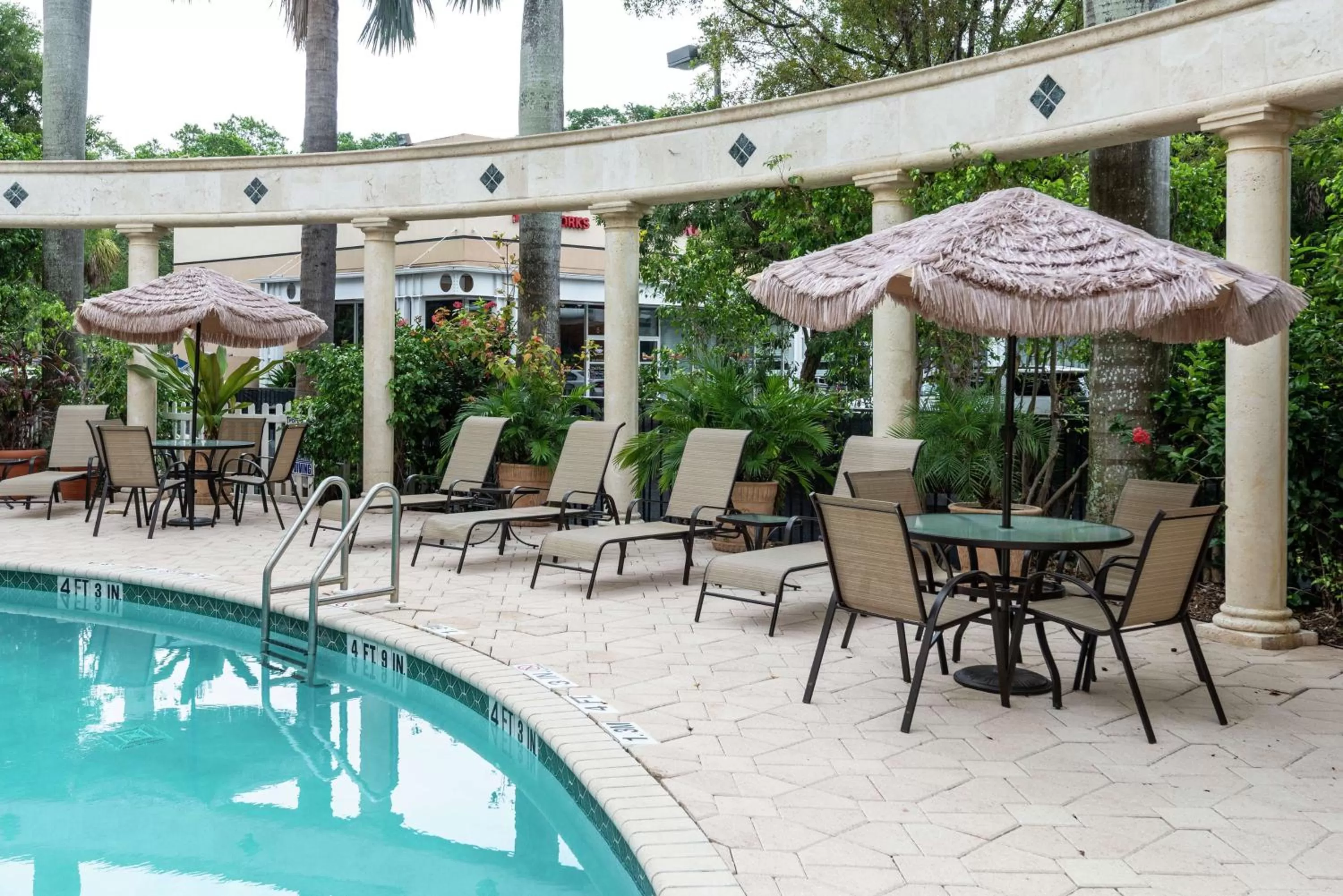 Pool view in Hampton Inn Boca Raton