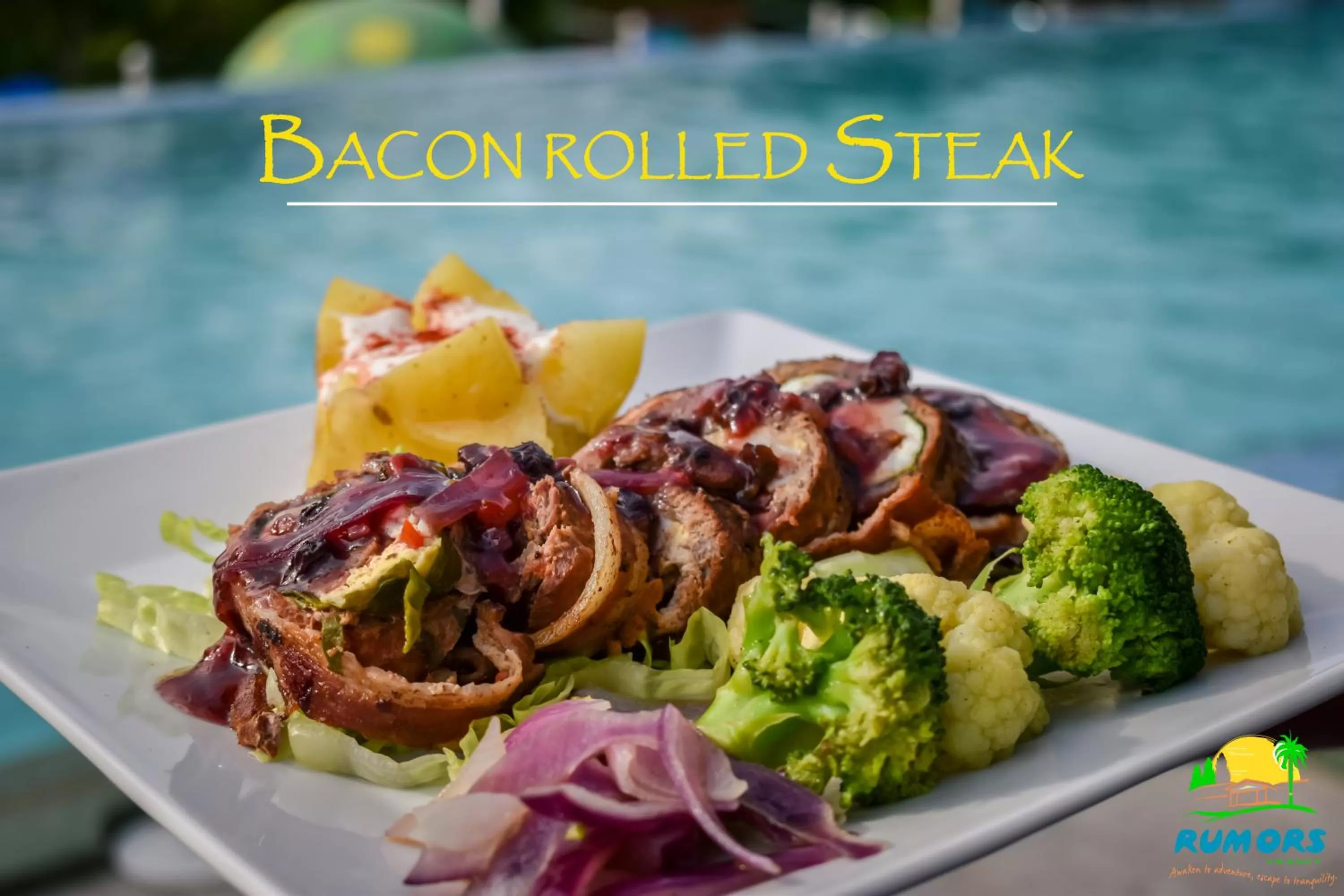 Food and drinks in Rumors Resort Hotel