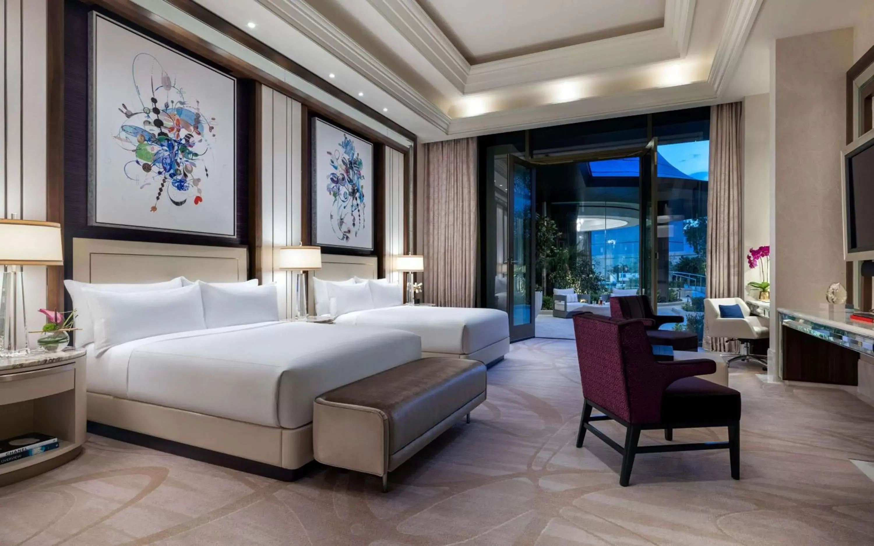 Bed in Crockfords Las Vegas, LXR Hotels & Resorts at Resorts World