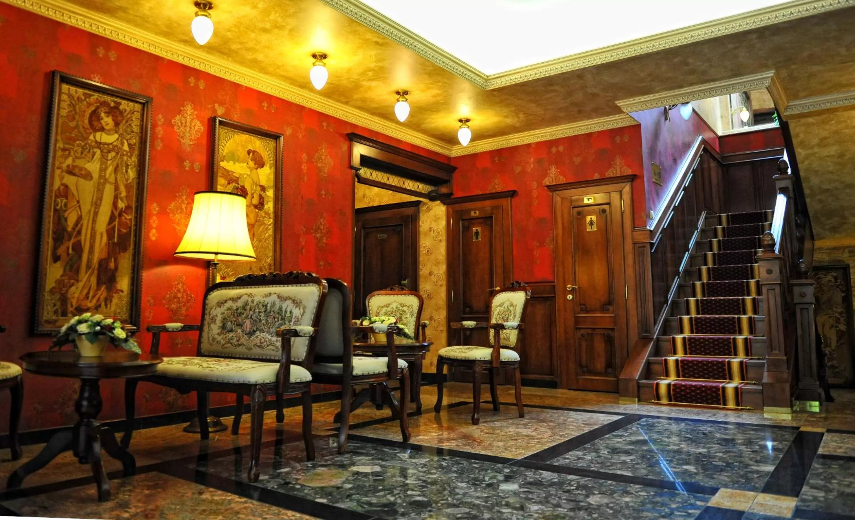 Lobby or reception in Villa Hotel