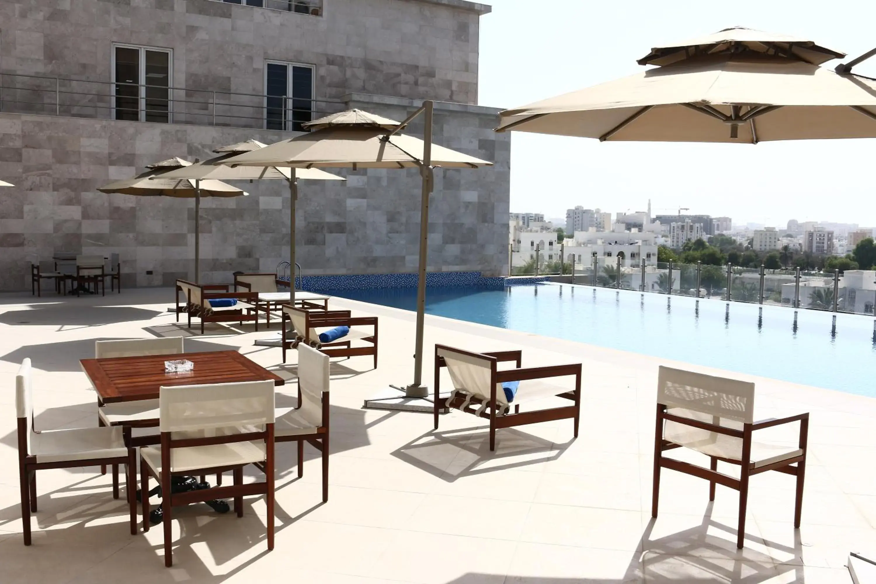 Swimming pool, Restaurant/Places to Eat in Levatio Hotel Muscat