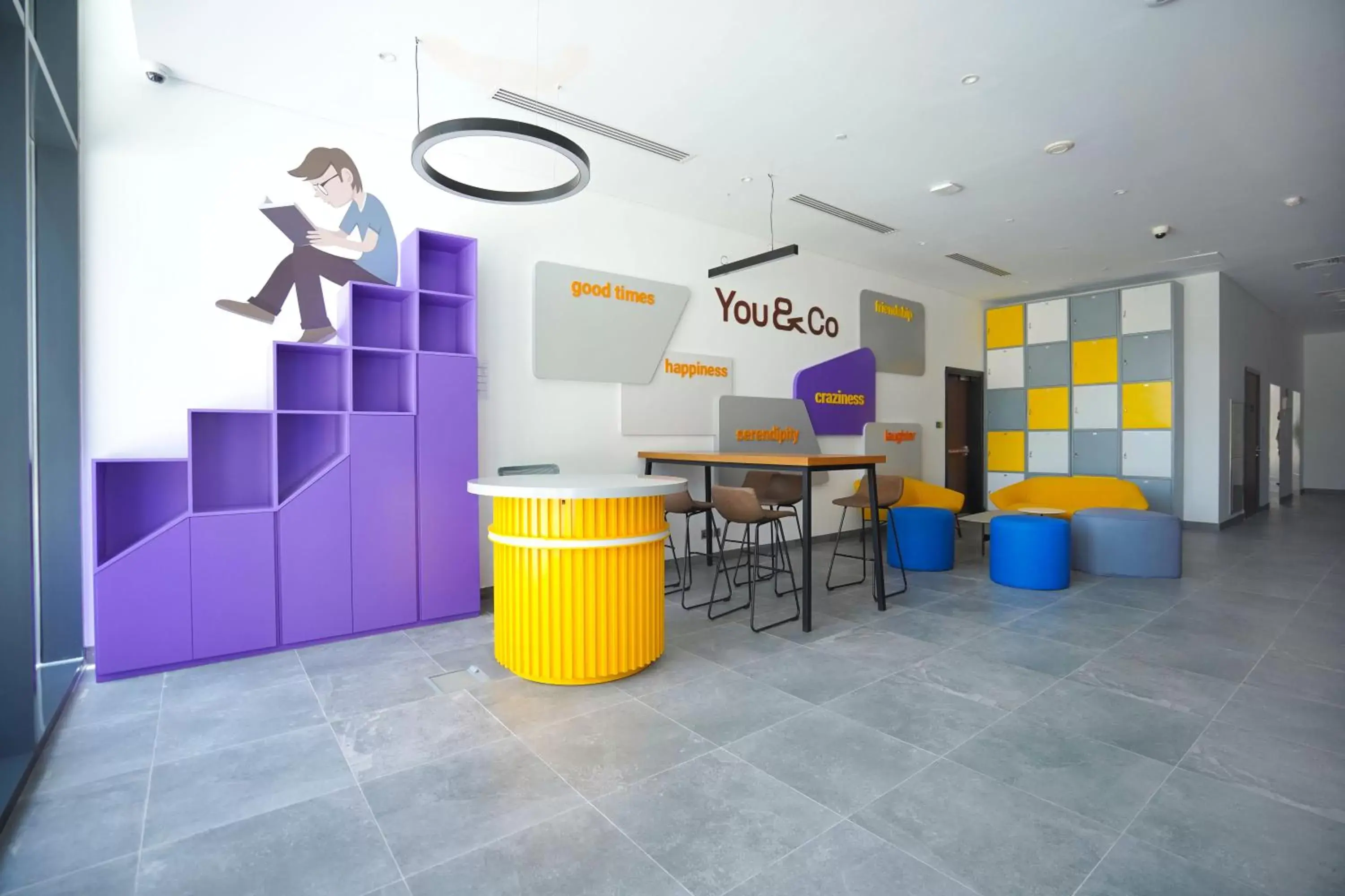 Lobby or reception in YouCo coliving Dubai Lobby or reception in YouCo coliving Dubai