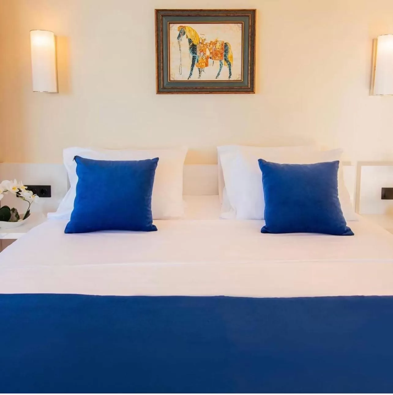 Bed in Orbi City Luxury Suite