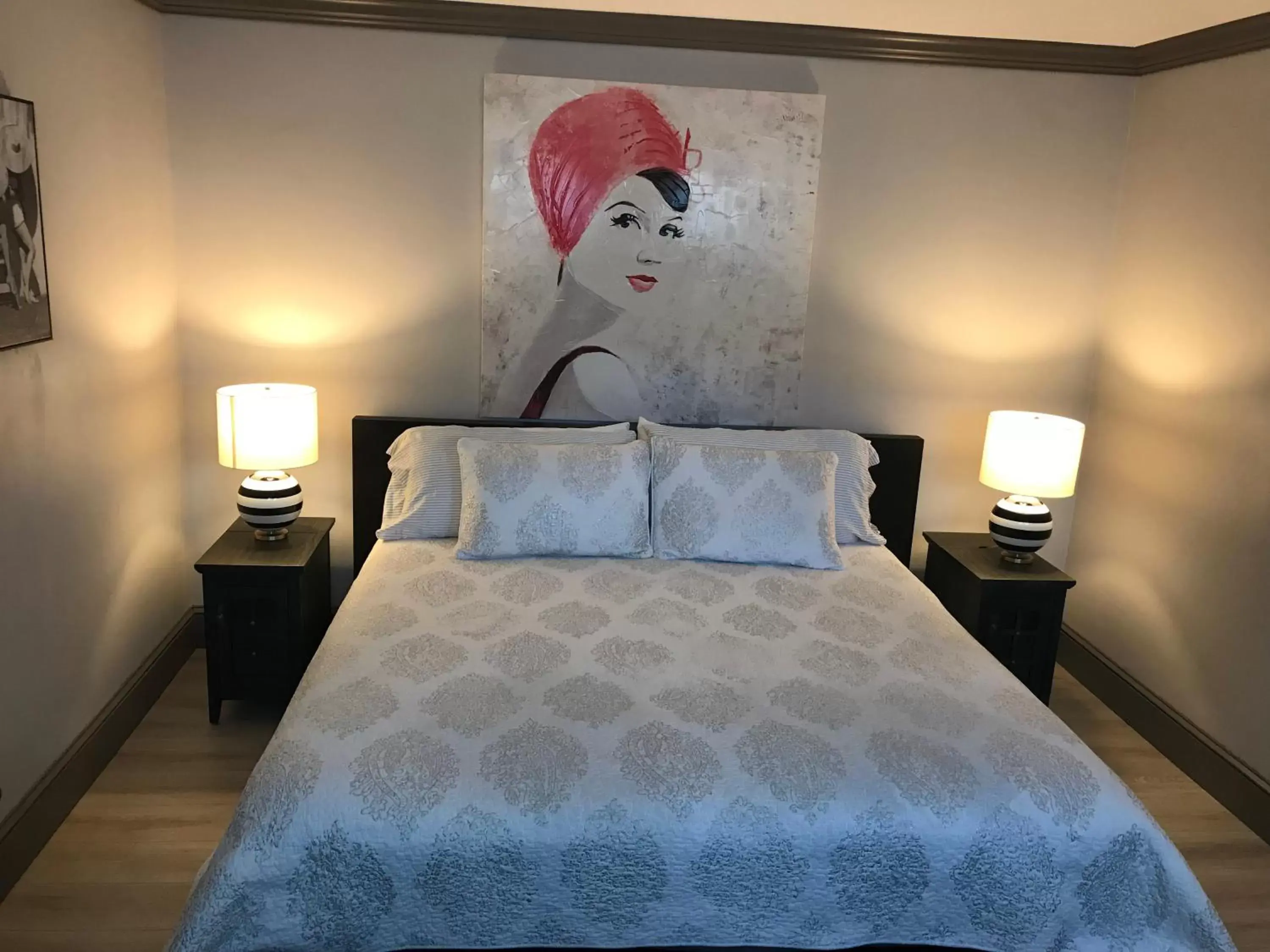 Bed in Elaine's Cape May Boutique Hotel