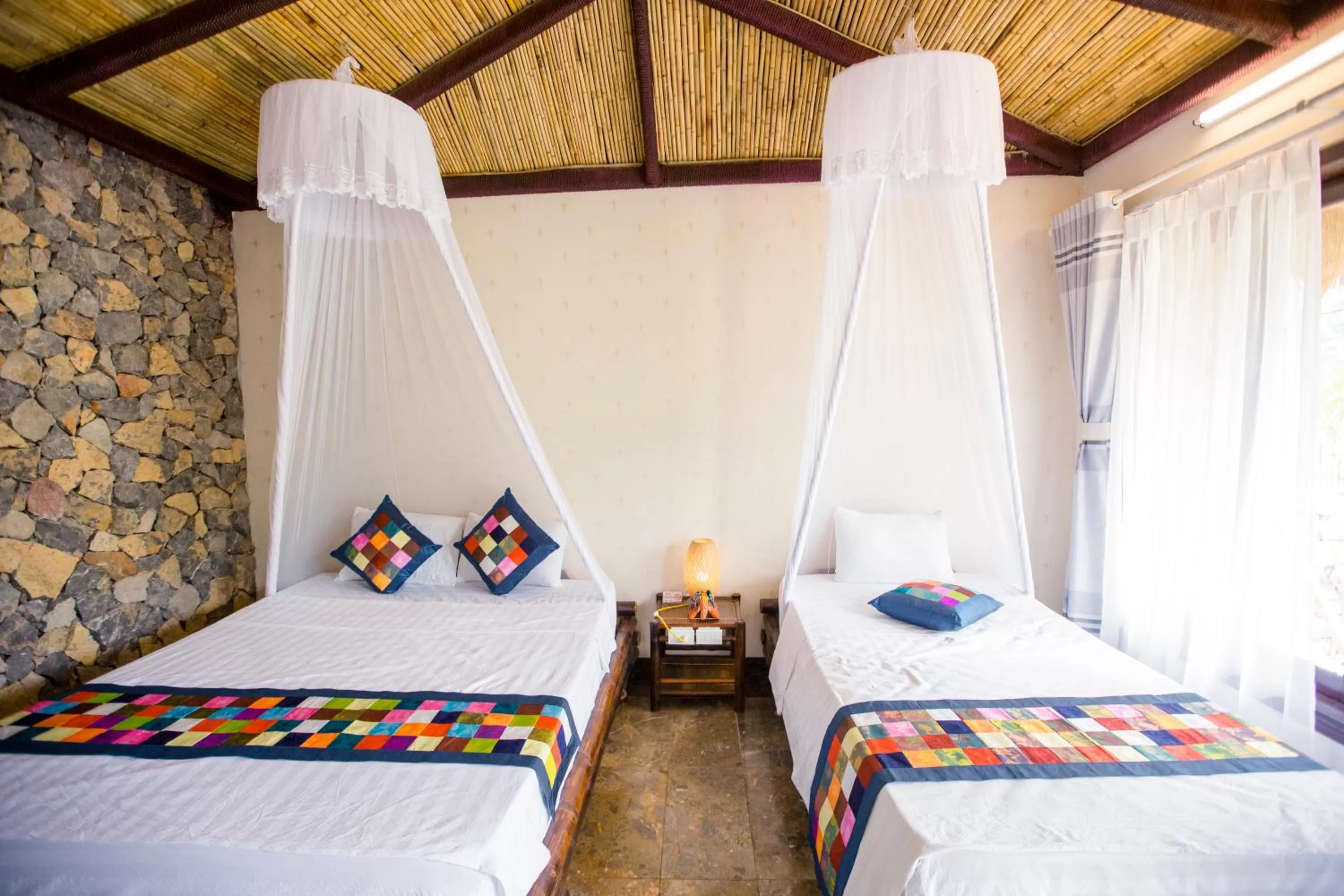 Bed in Tam Coc Rice Fields Resort