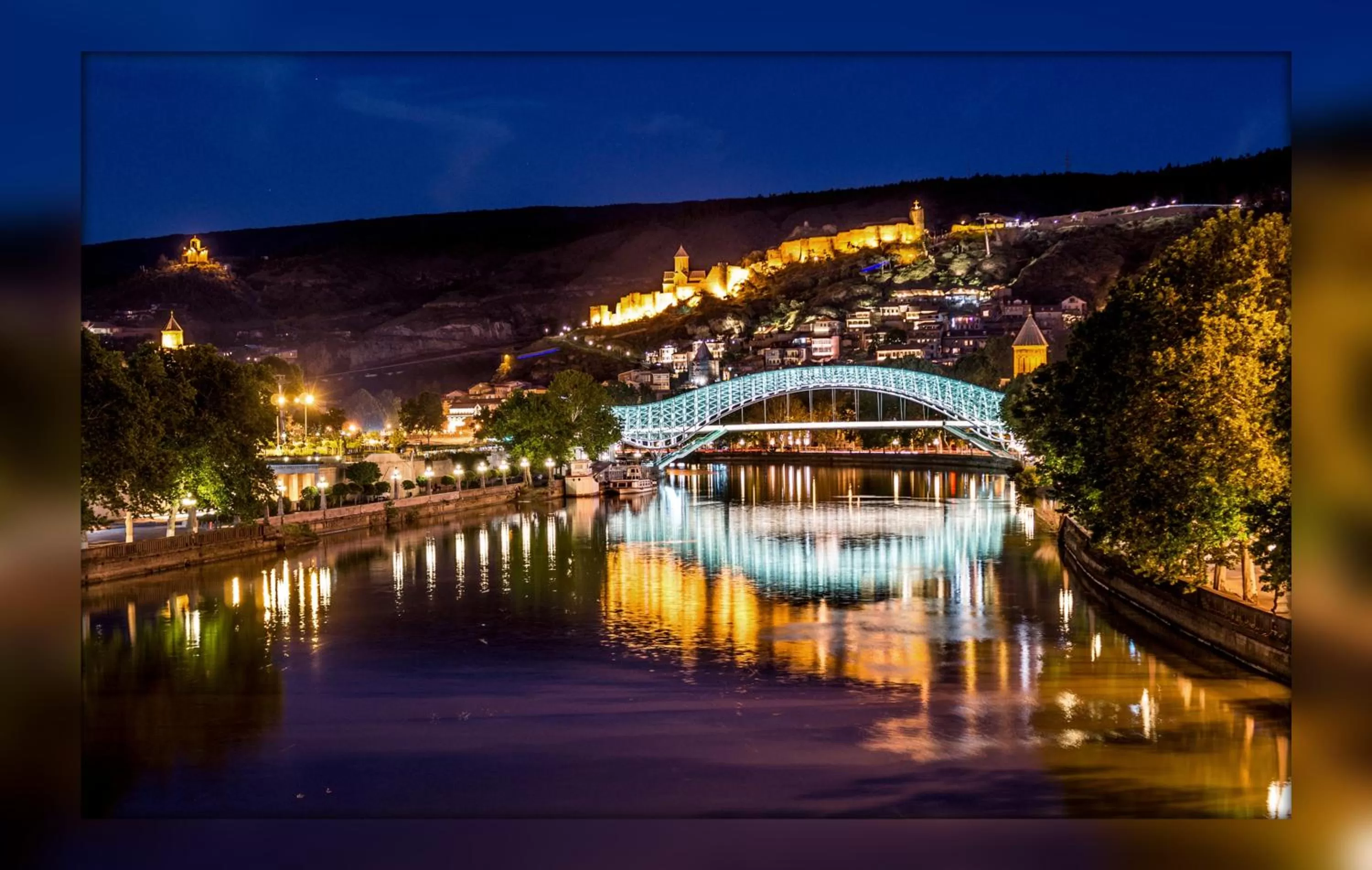 Night in River Side Hotel Tbilisi