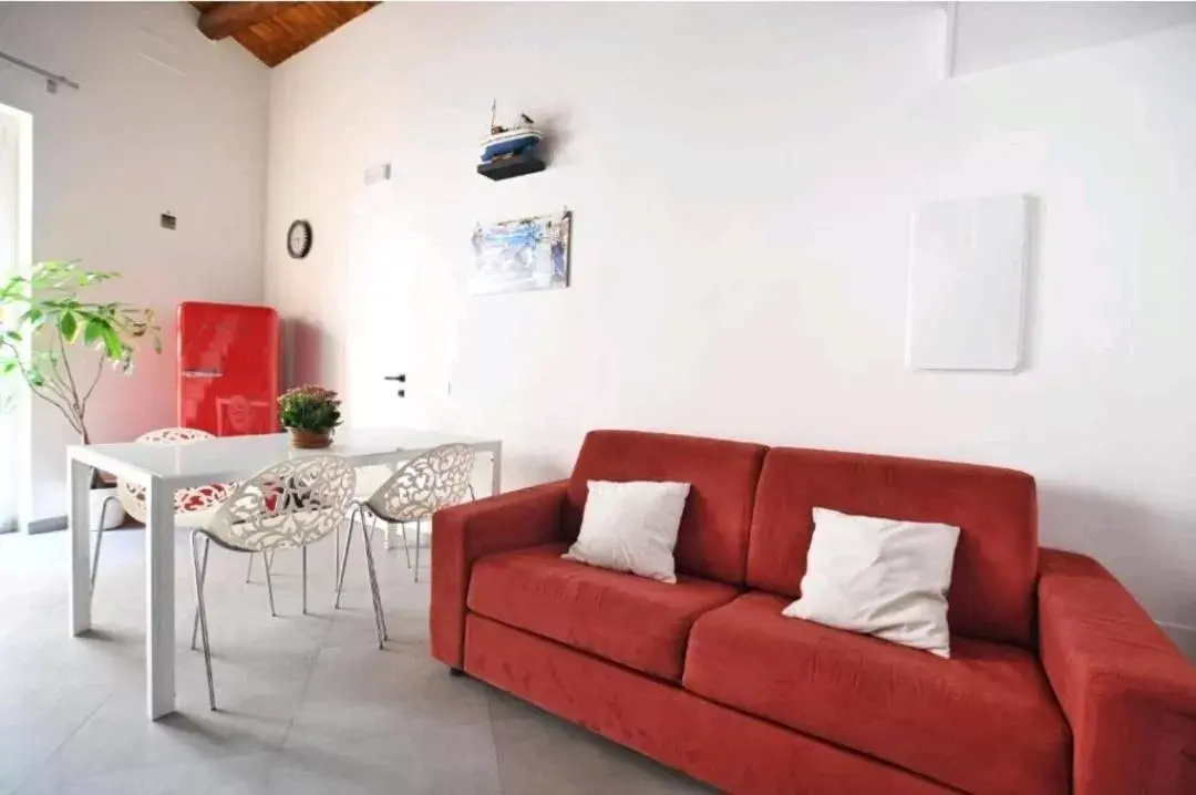 Living room, Seating Area in San Francesco Rooms and Apartment with Terrace in Palermo
