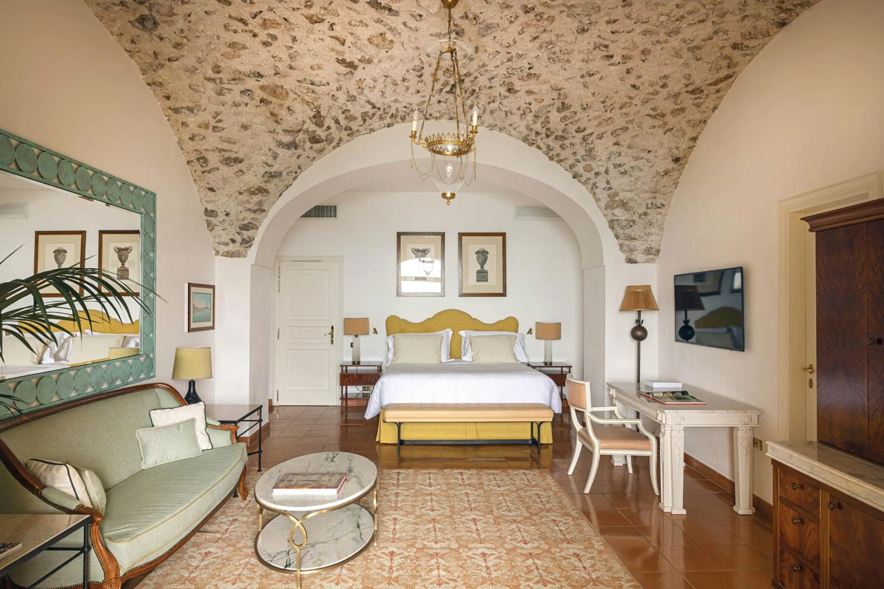 Bedroom, Bed in Caruso, A Belmond Hotel, Amalfi Coast