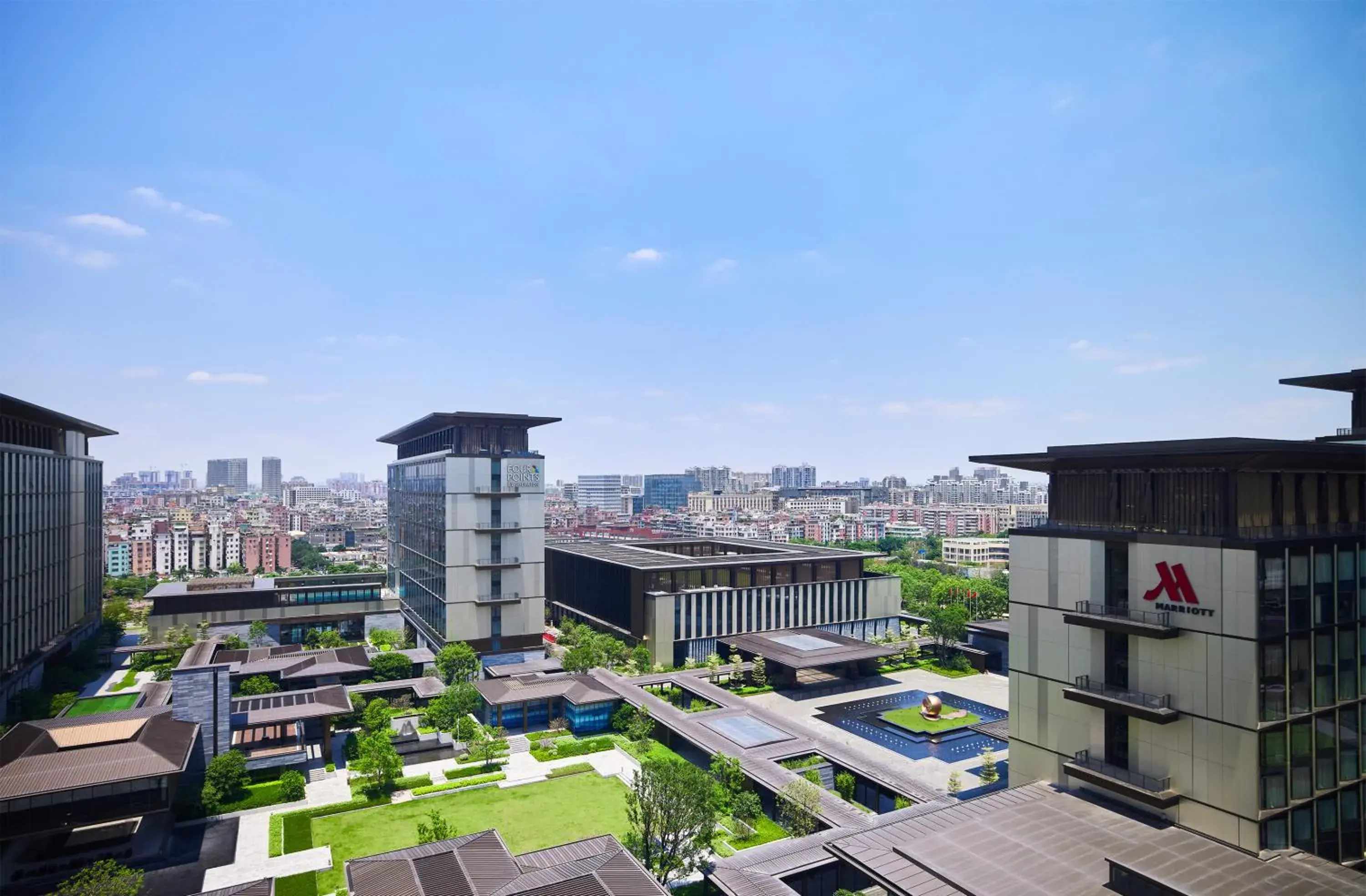 Bird's eye view in Guangzhou Marriott Hotel Baiyun