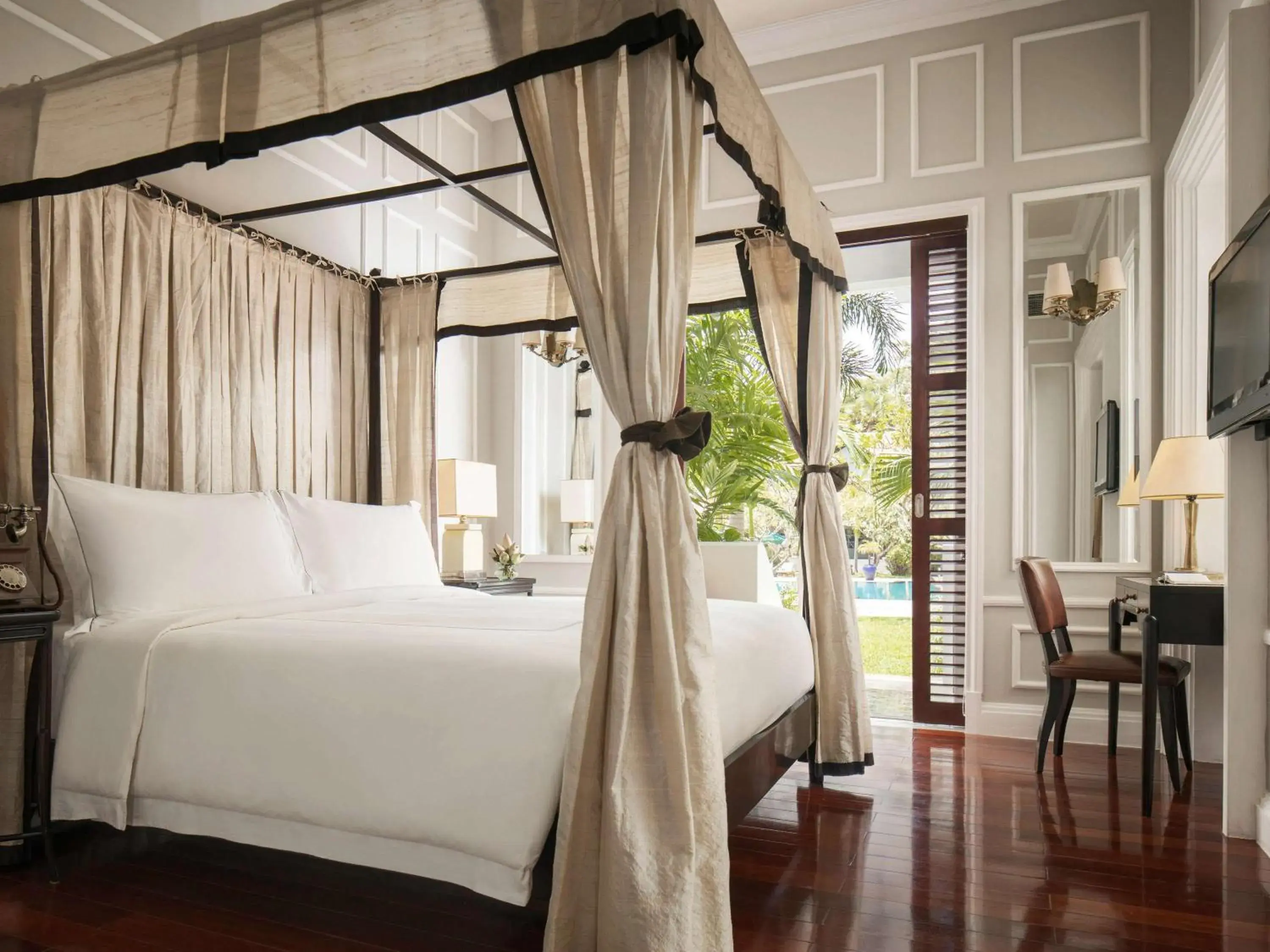 Bedroom, Bed in Raffles Grand Hotel d'Angkor