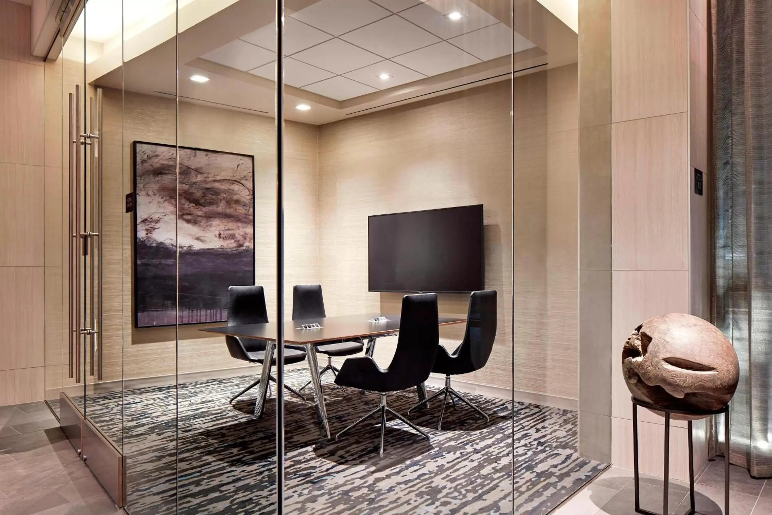 Meeting/conference room, TV/Entertainment Center in AC Hotel by Marriott Sunnyvale Cupertino