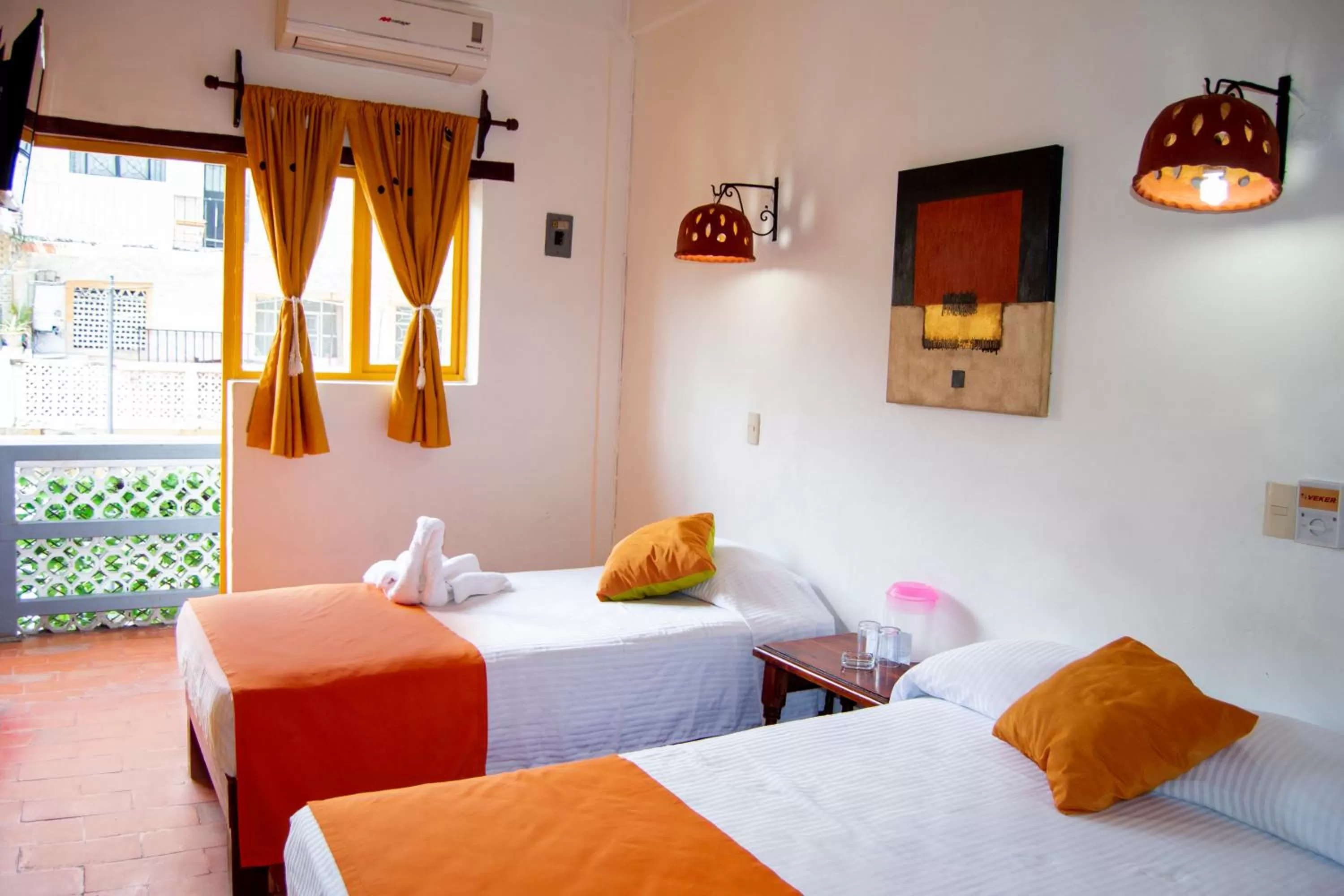 Bed in Hotel Hacienda de Vallarta Centro