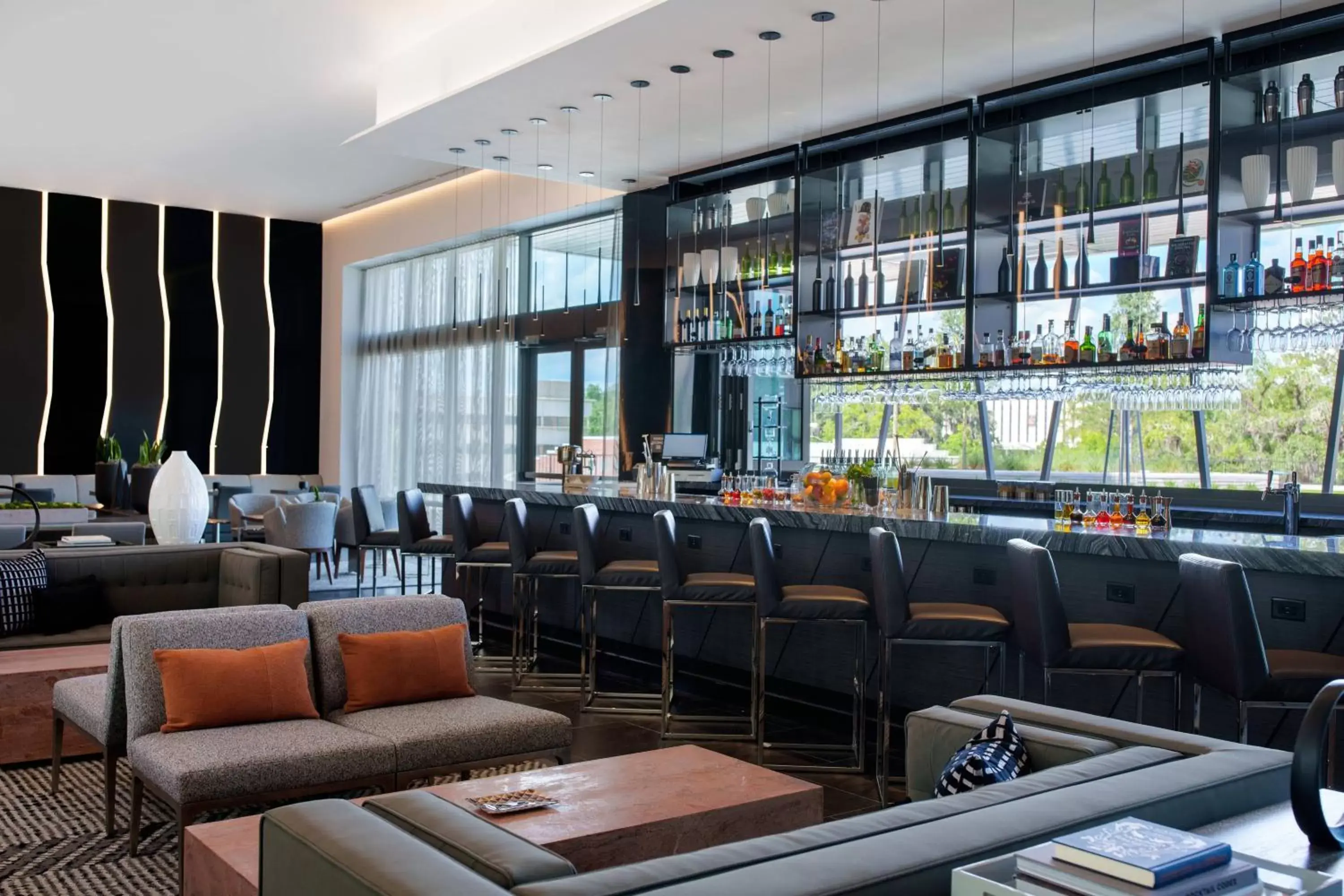 Lounge or bar in AC Hotel by Marriott Tallahassee Universities at the Capitol