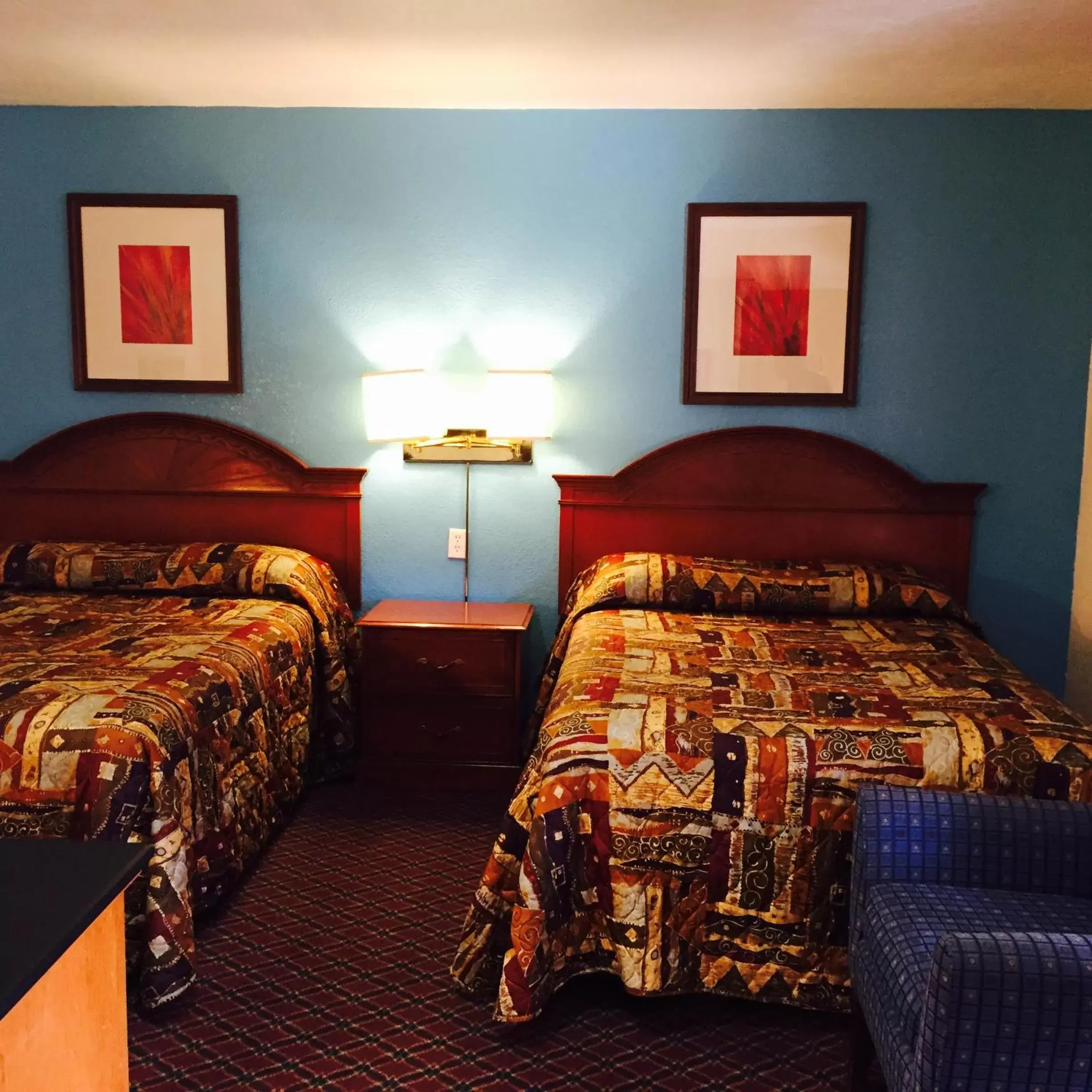 Bed in Hacienda Motel