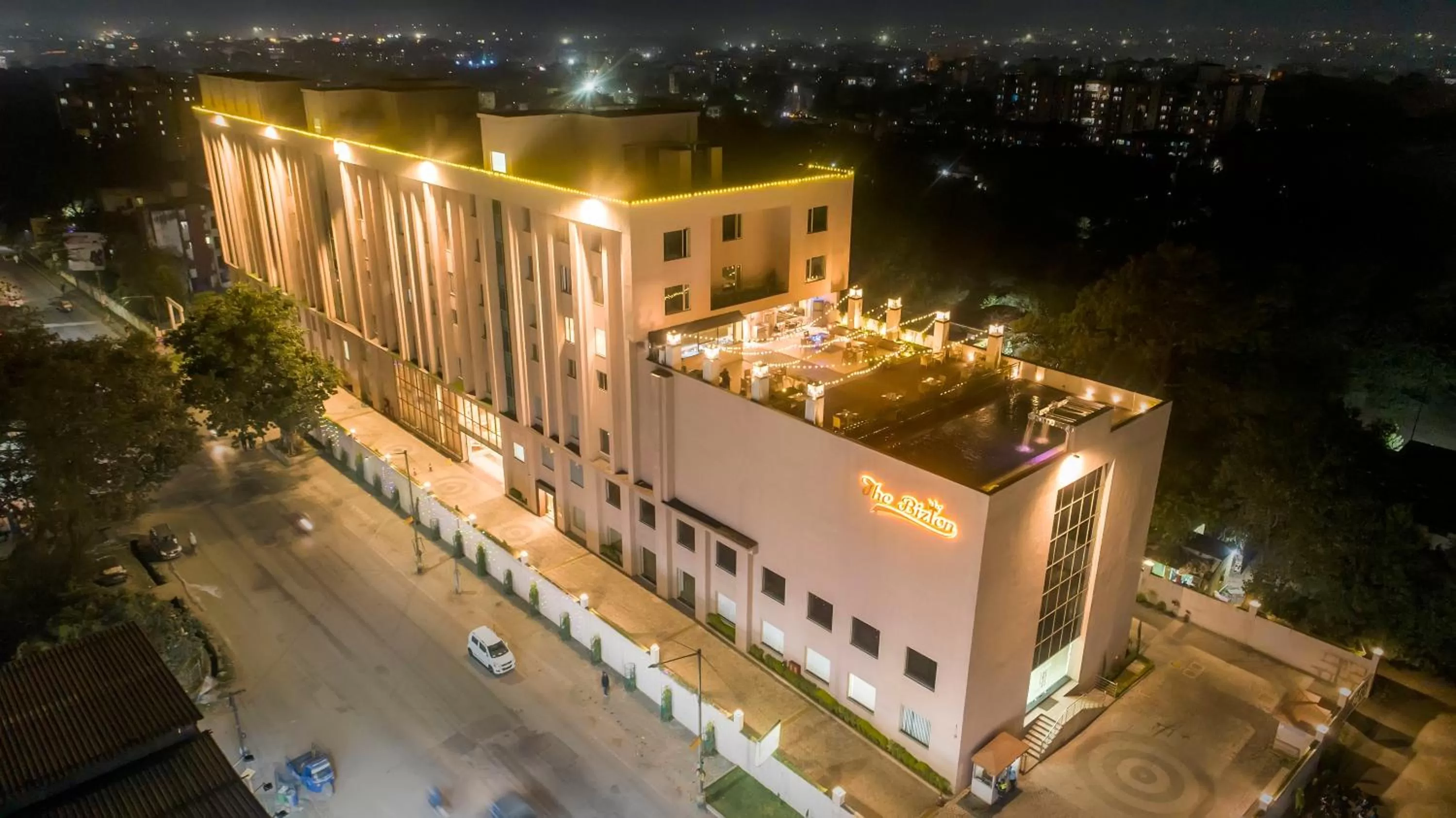 Property building, Bird's-eye View in Hotel The Bizton