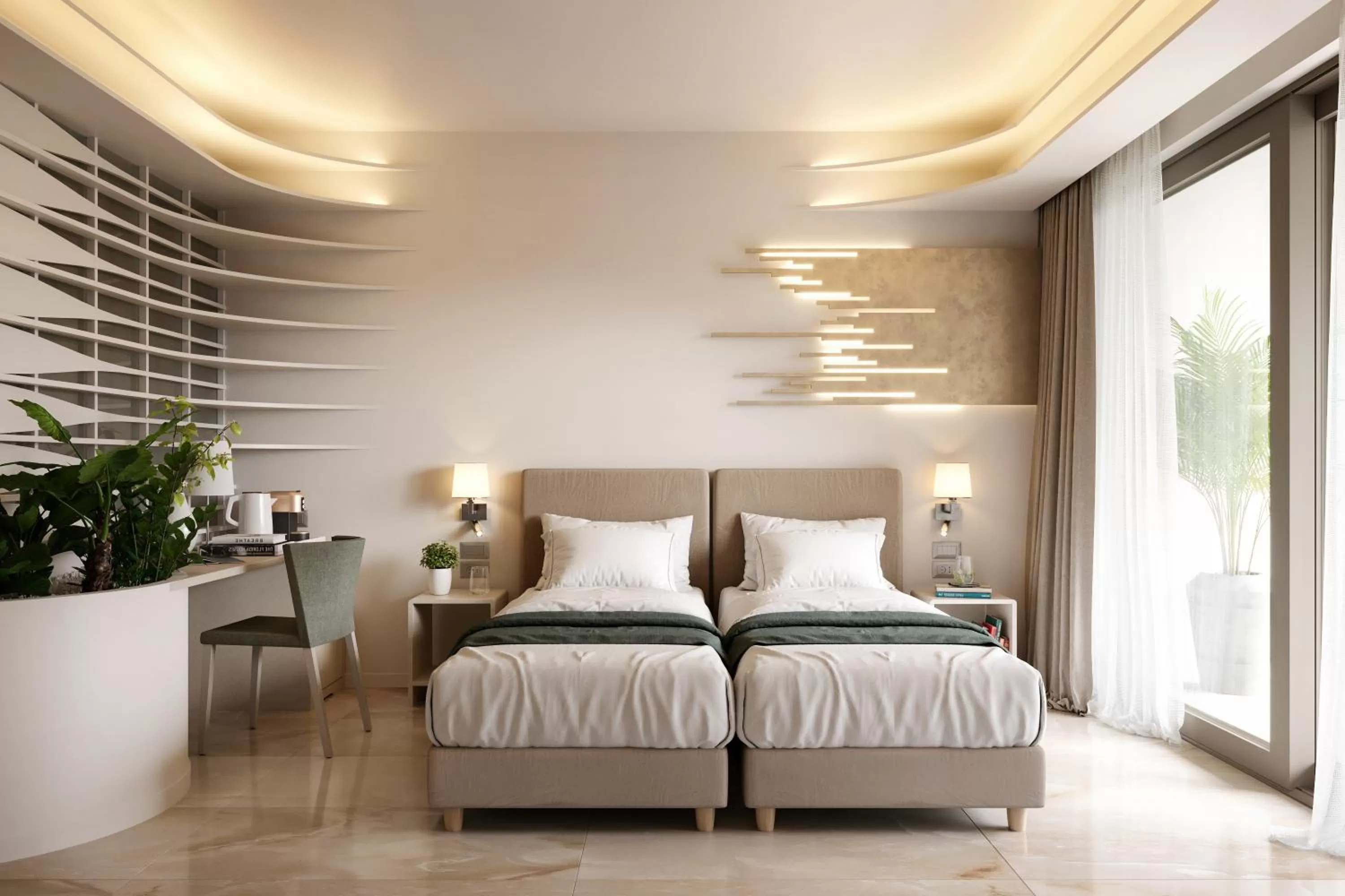 Bedroom, Bed in Green Suites Boutique Hotel