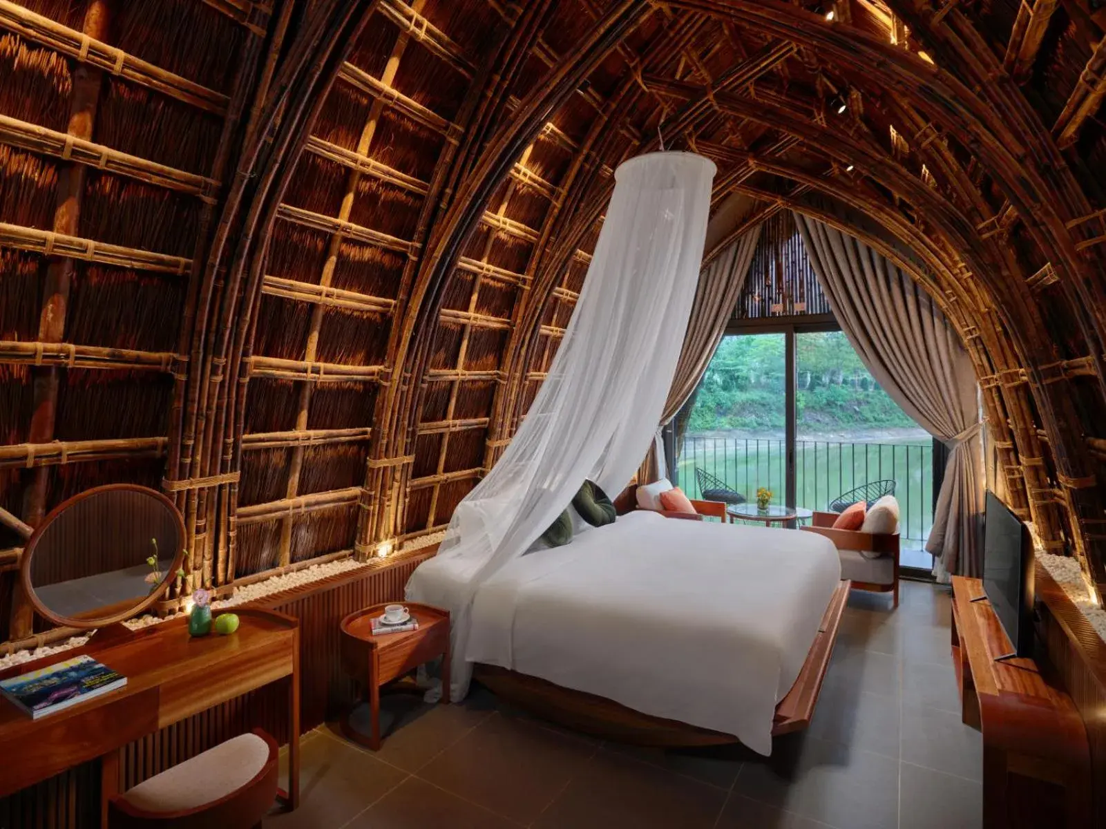 Bed in Wyndham Grand Vedana Ninh Binh Resort