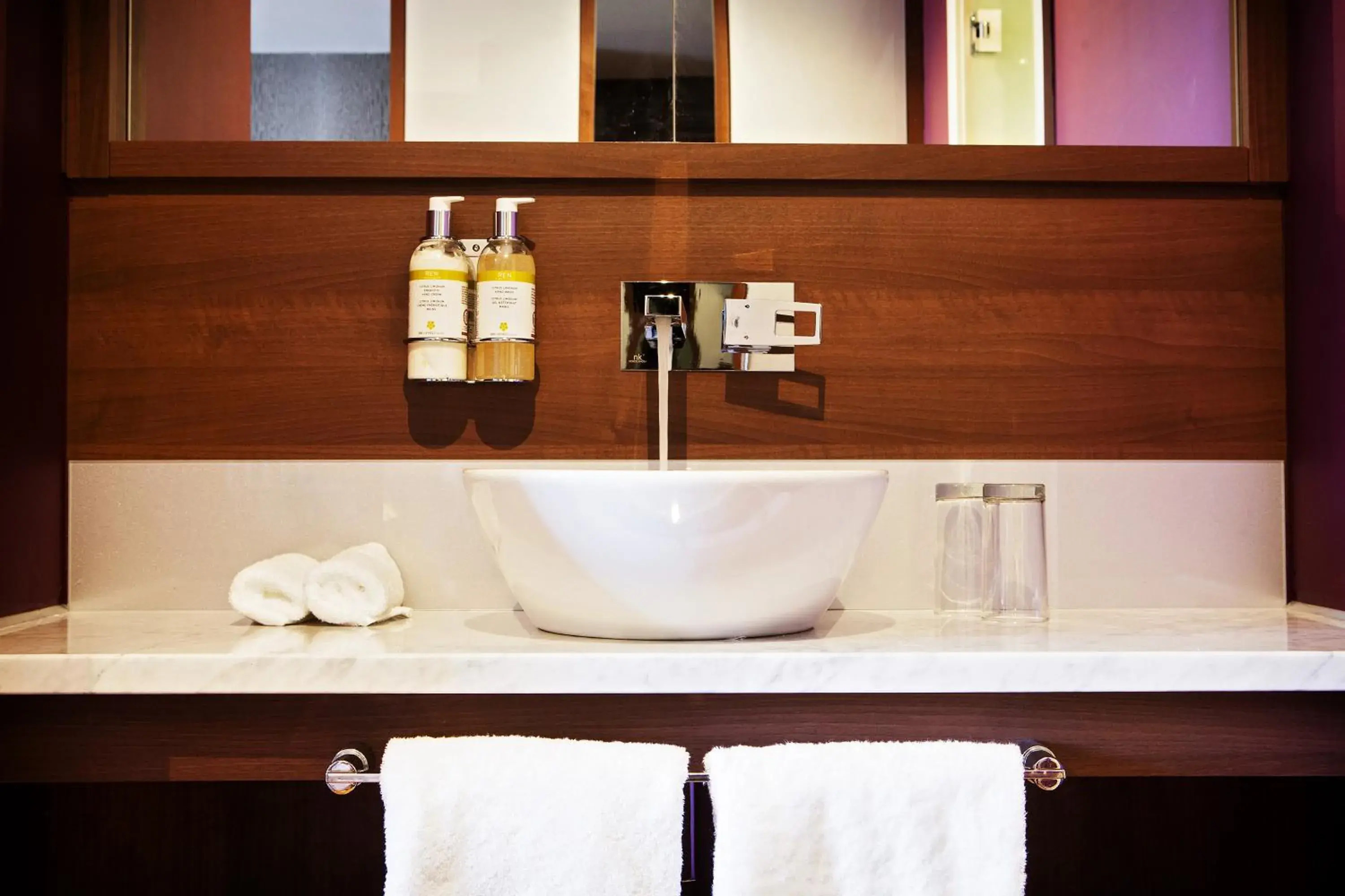 Decorative detail, Bathroom in San Pietro Hotel & Restaurant