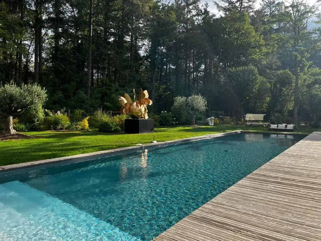 Day, Swimming Pool in Loire Valley Lodges - Hotel