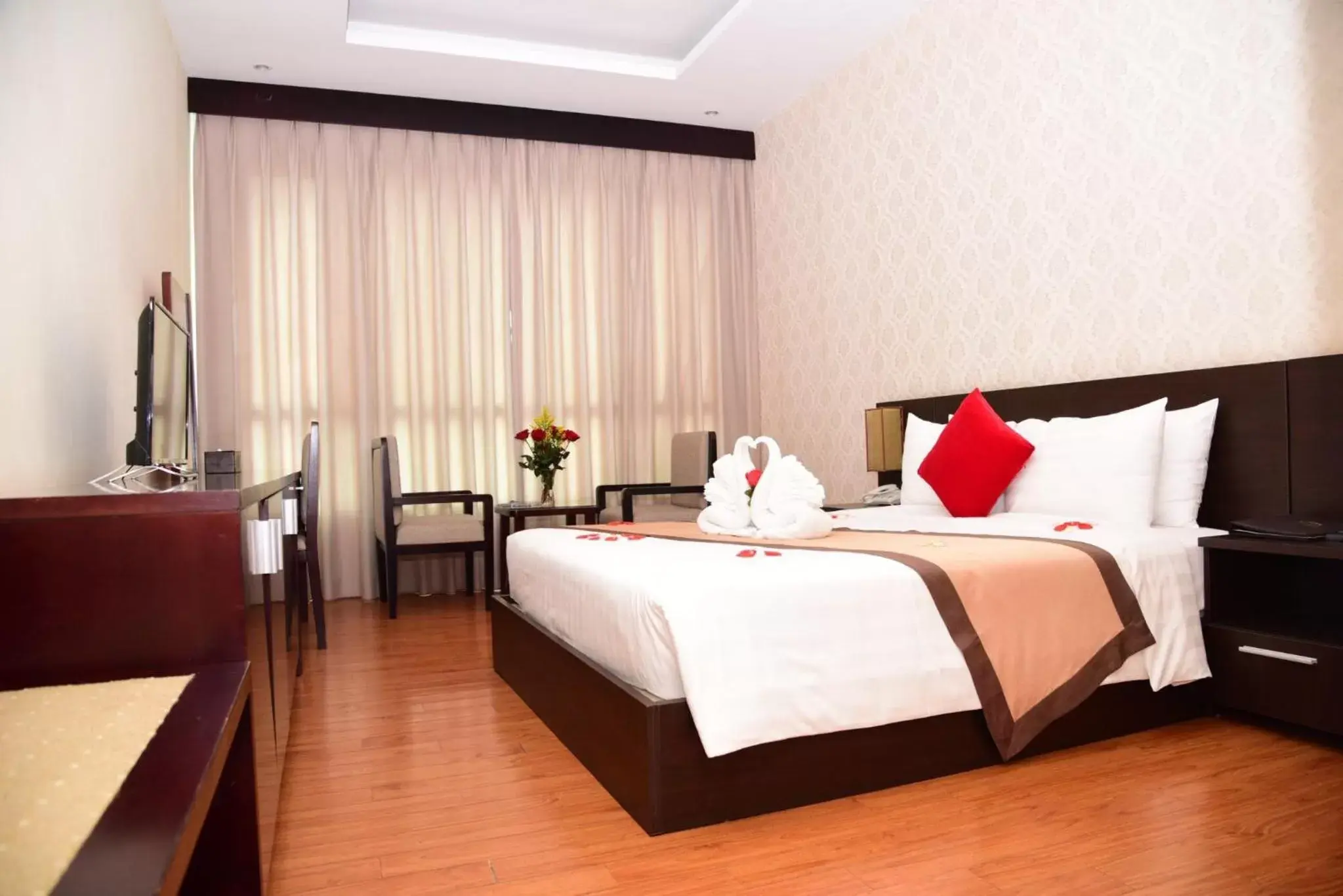 Bed in TQT Hotel