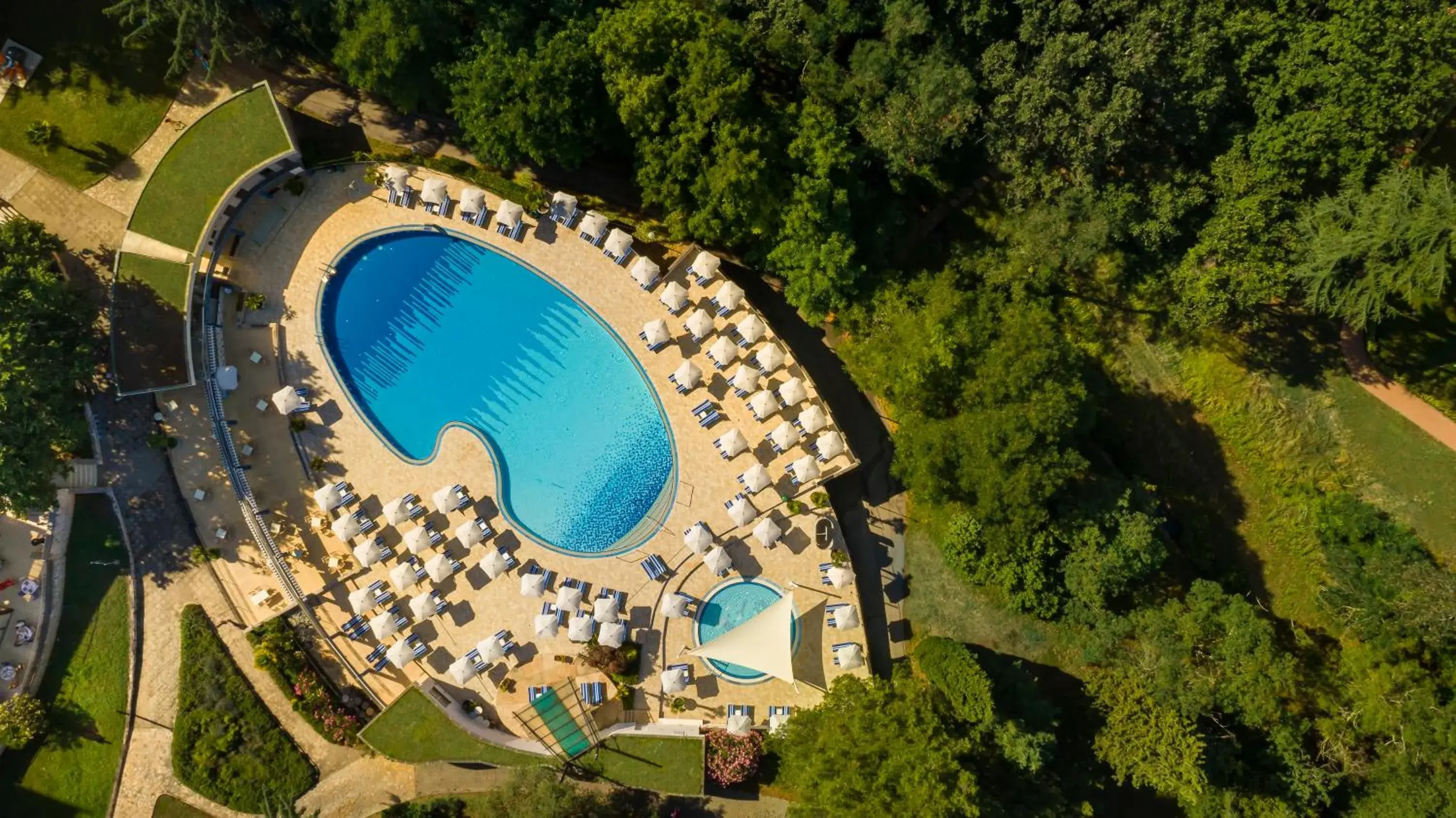 Swimming pool, Bird's-eye View in Hotel Valamar Diamant