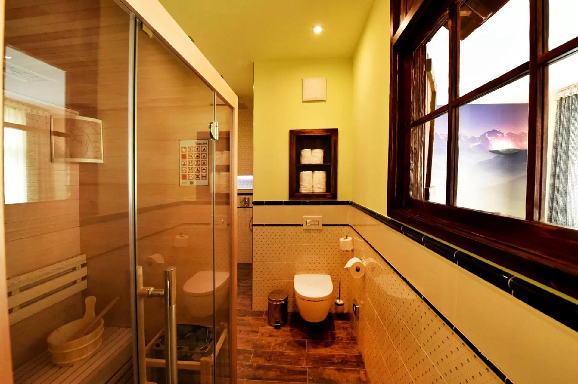 Sauna in MOMENTS Boutique Hotel