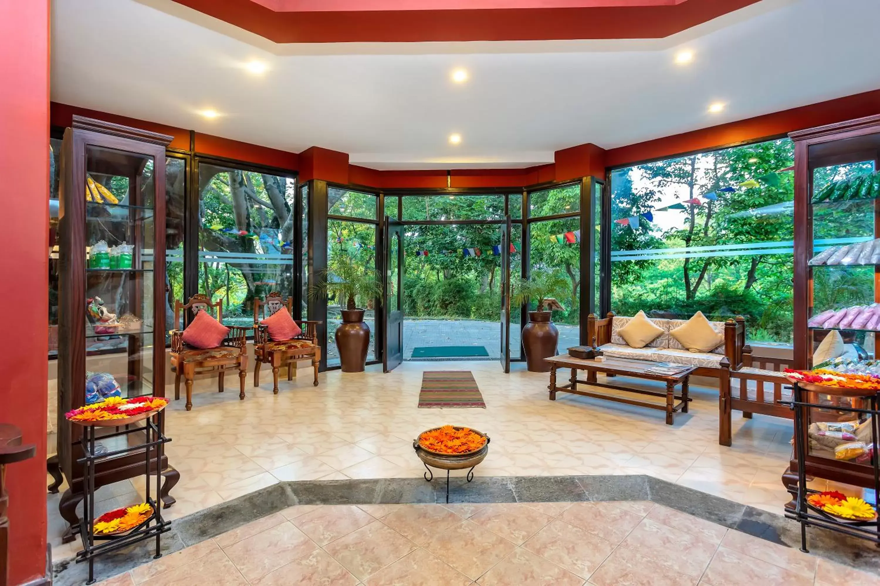 Lobby or reception in Gokarna Forest Resort