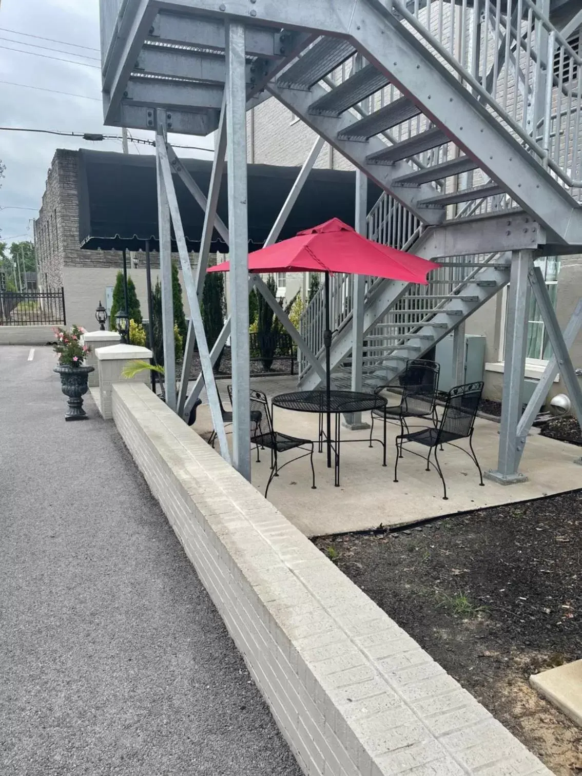 Patio in Meadows Hotel