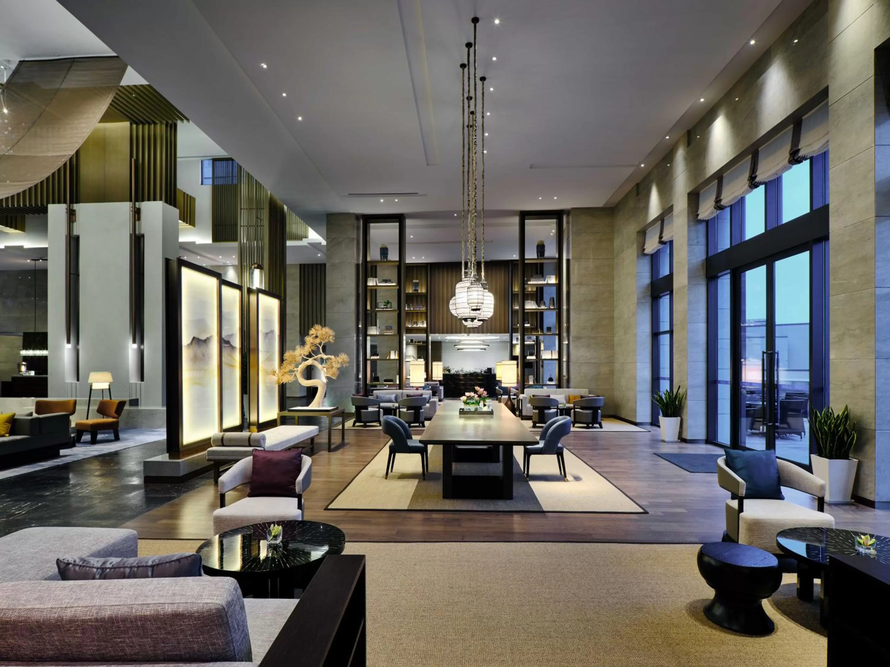 Lobby or reception in Primus Hotel Shanghai Sanjiagang - Offer Pudong International Airport and Disney shuttle