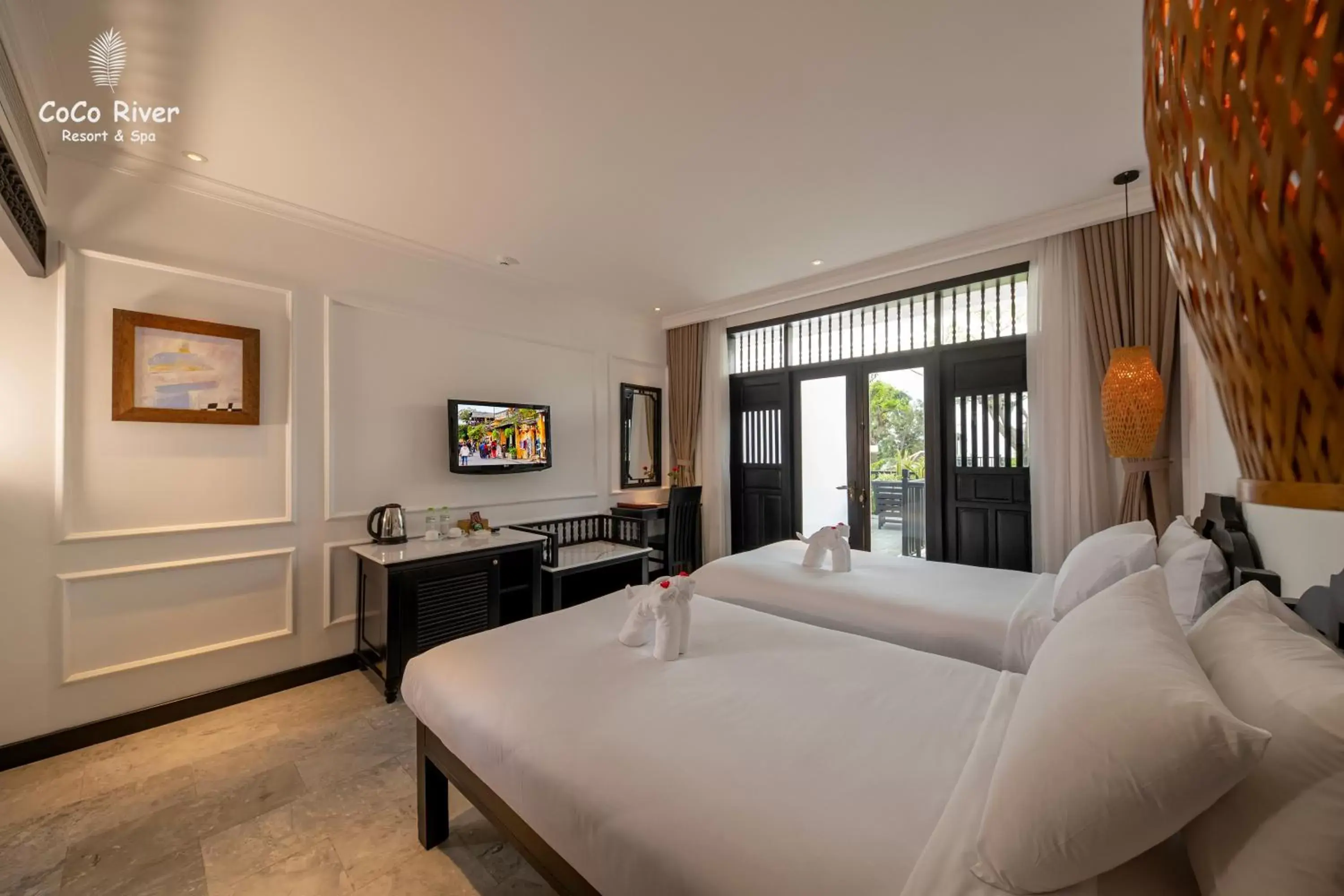 TV and multimedia, Bed in Hoi An Coco River Resort & Spa