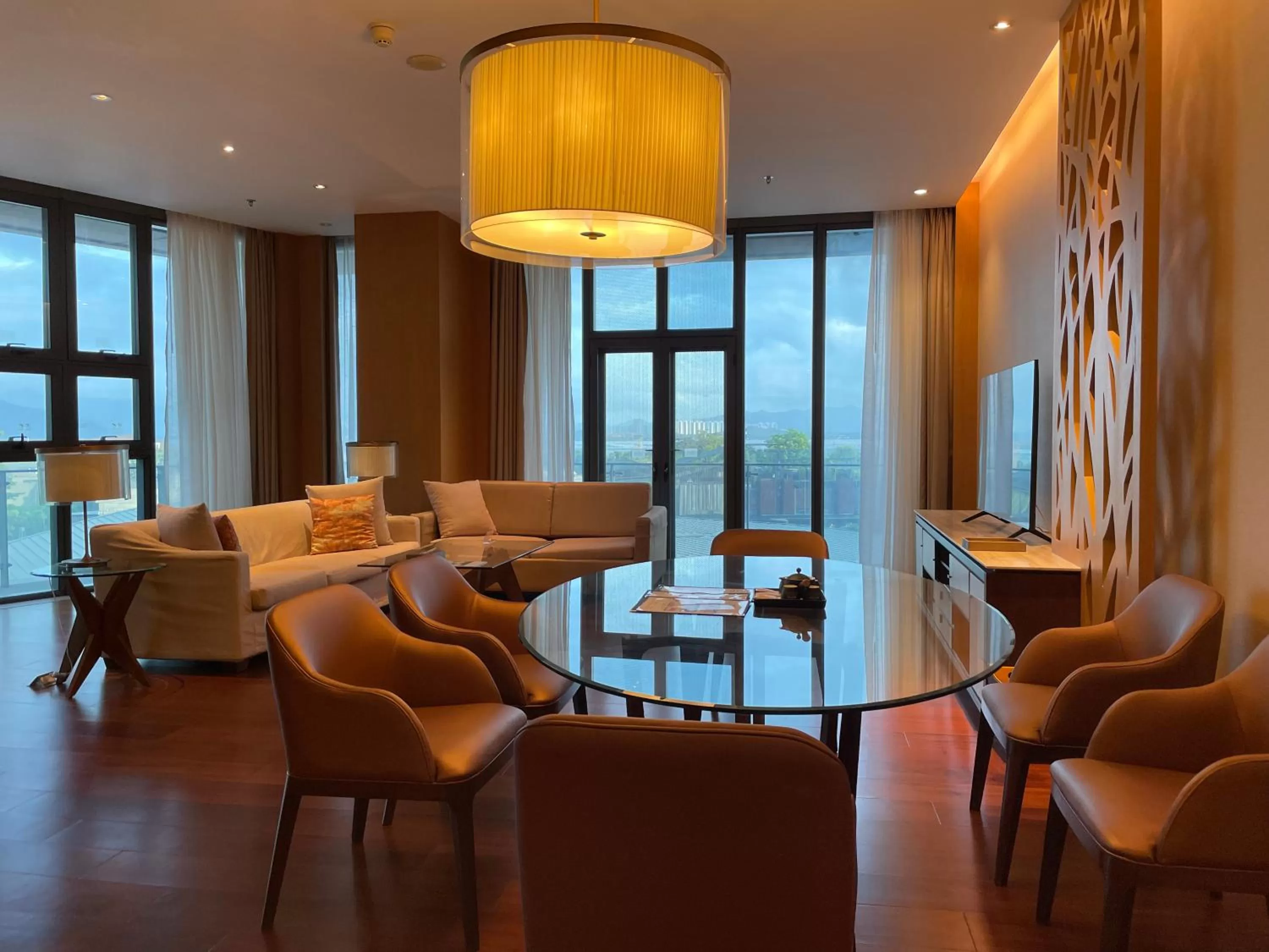 Seating area in The OCT Harbour, Shenzhen - Marriott Executive Apartments